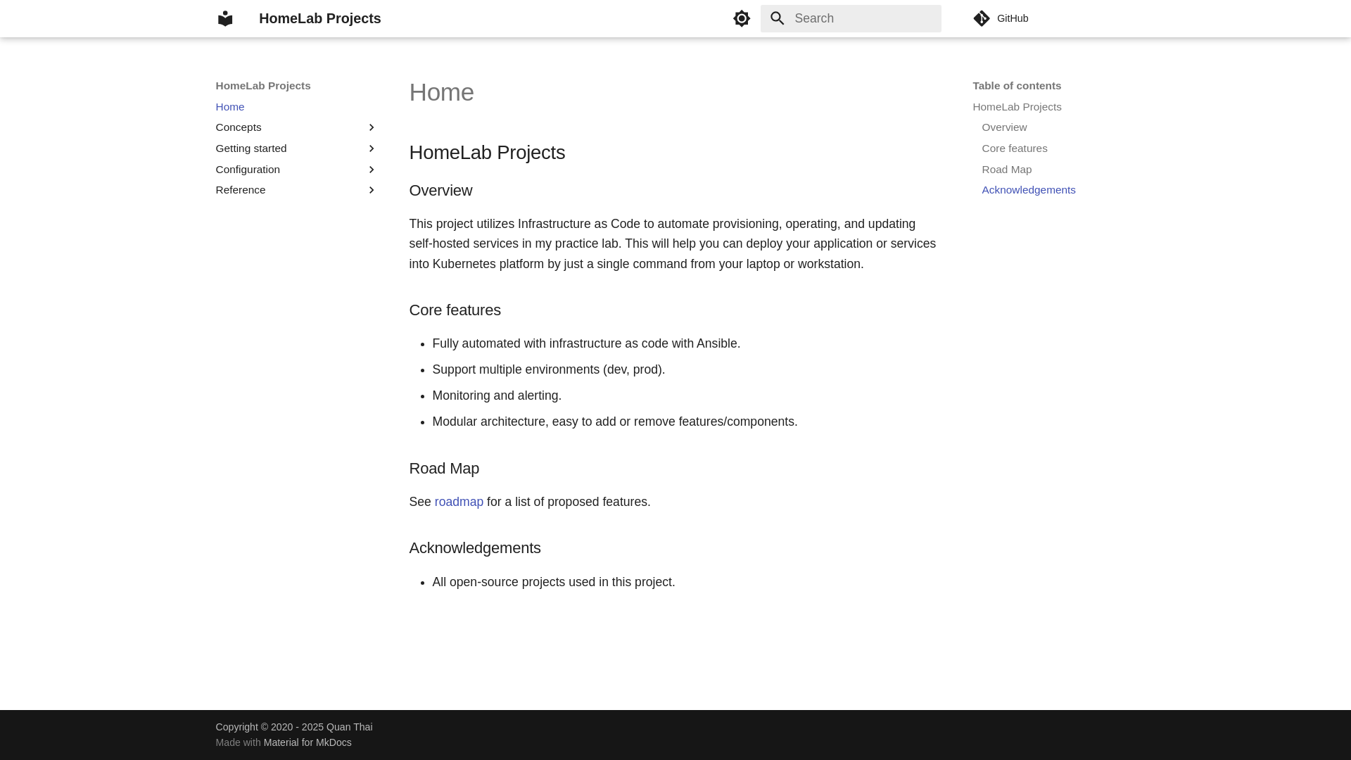 website screenshot of https://homelab-2b2.pages.dev/