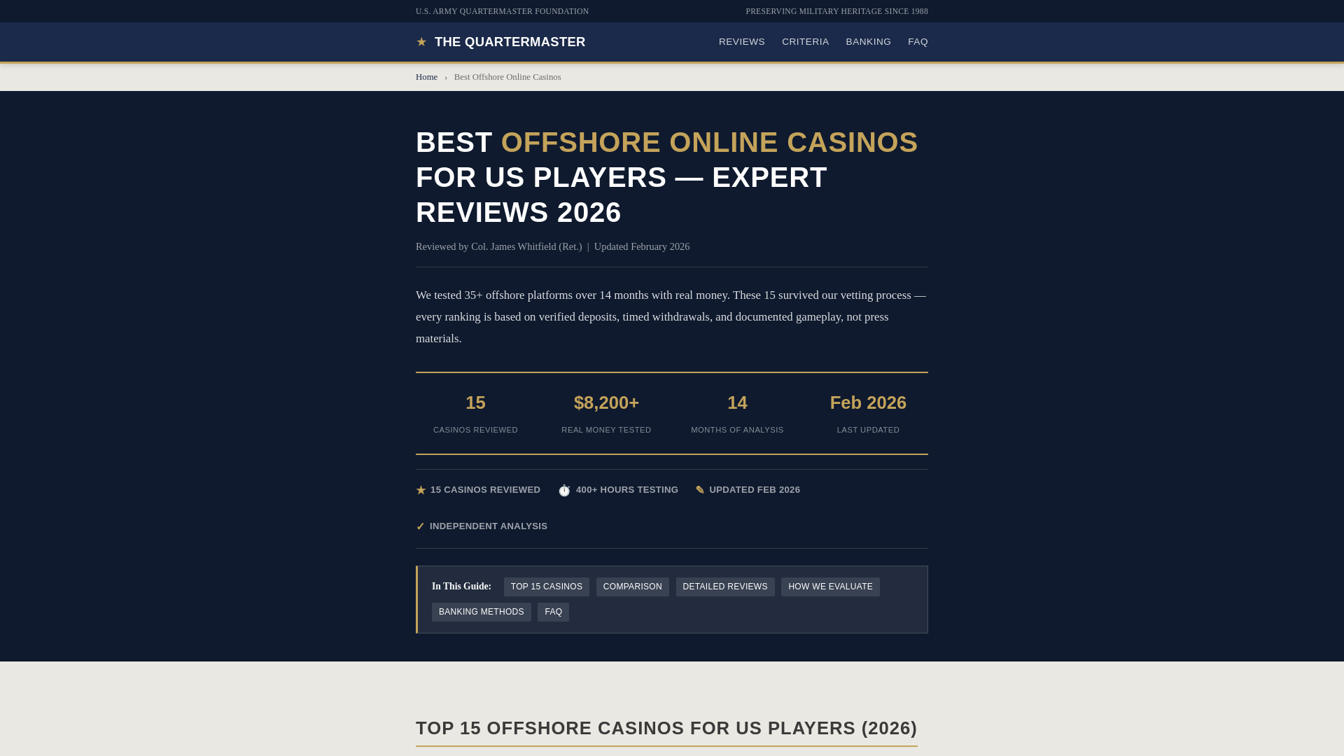 website screenshot of https://quartermasterfoundation-org.pages.dev/