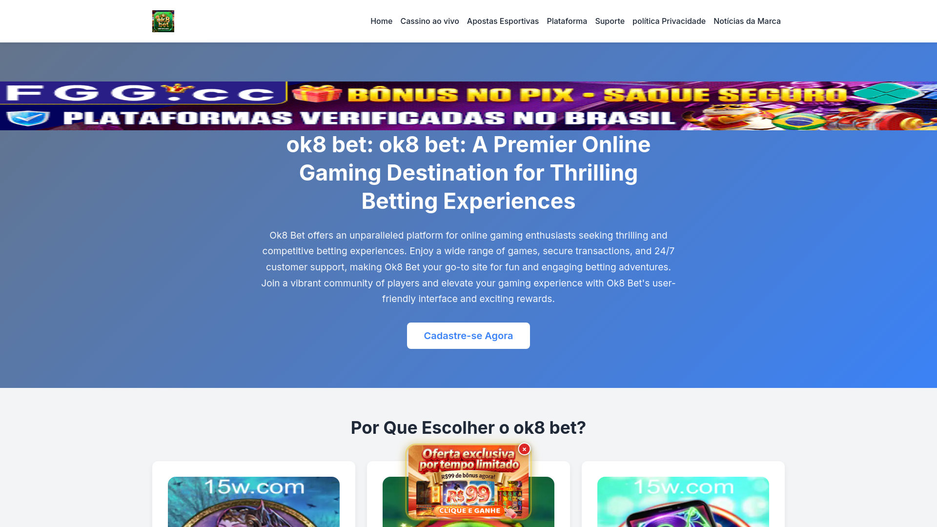 website screenshot of https://ok8betin.com