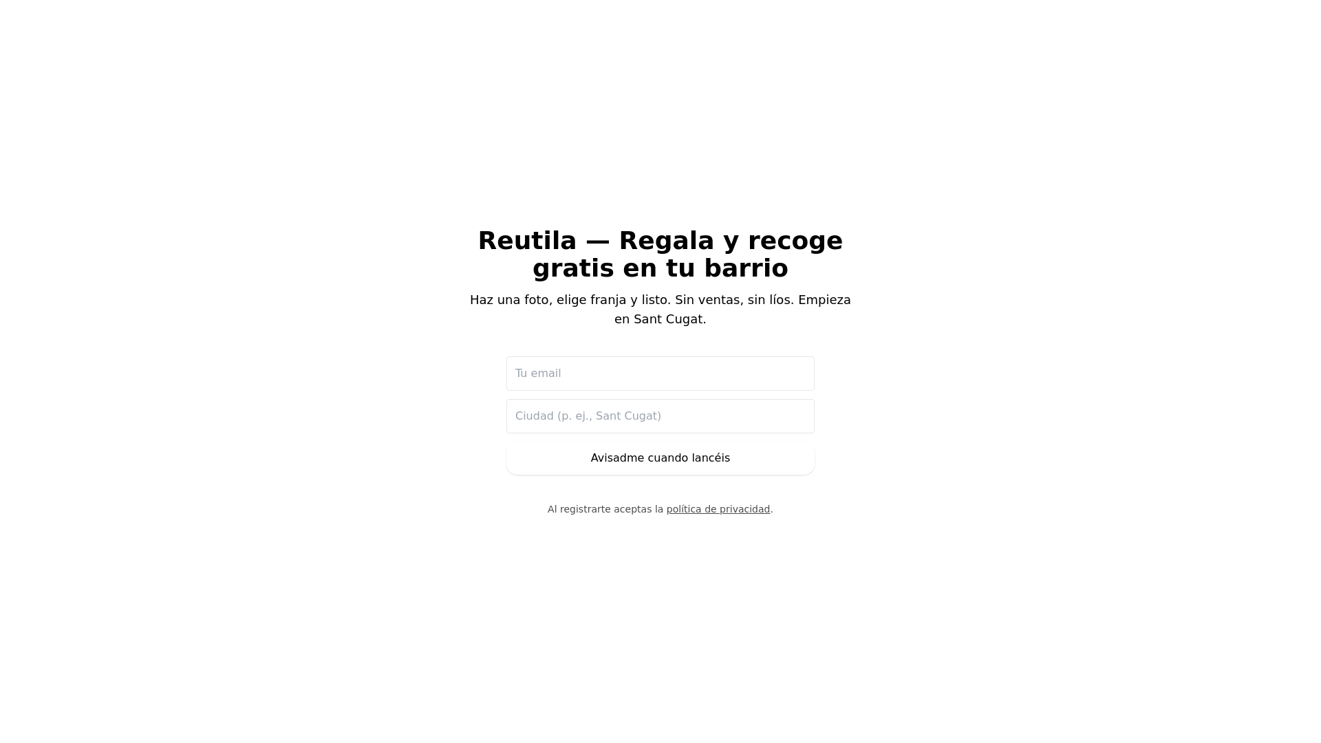 website screenshot of https://reutila.es/