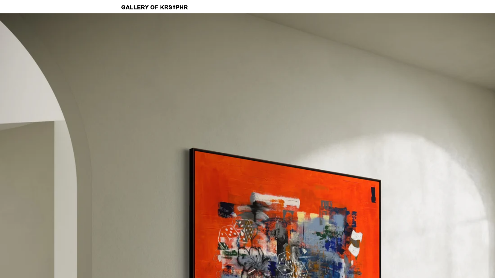 website screenshot of https://galleryofkrstphr.com