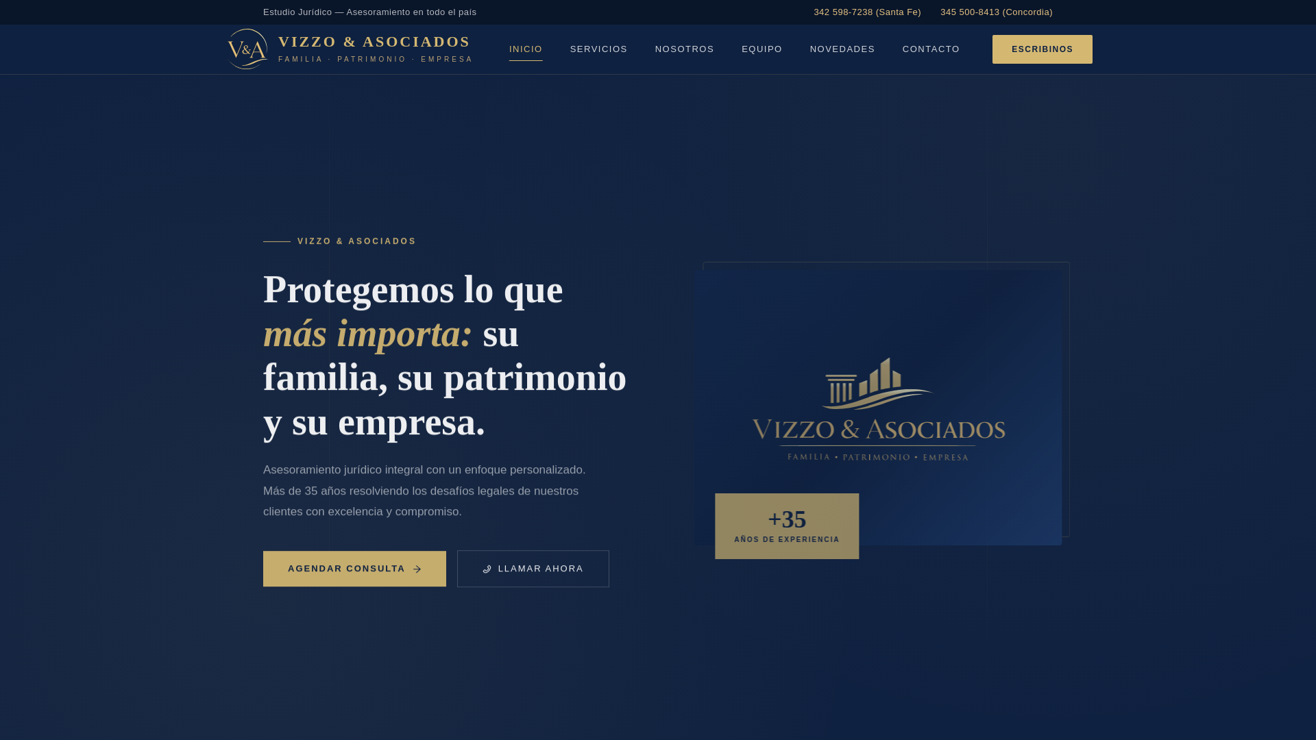 website screenshot of https://estudiovizzo.com/