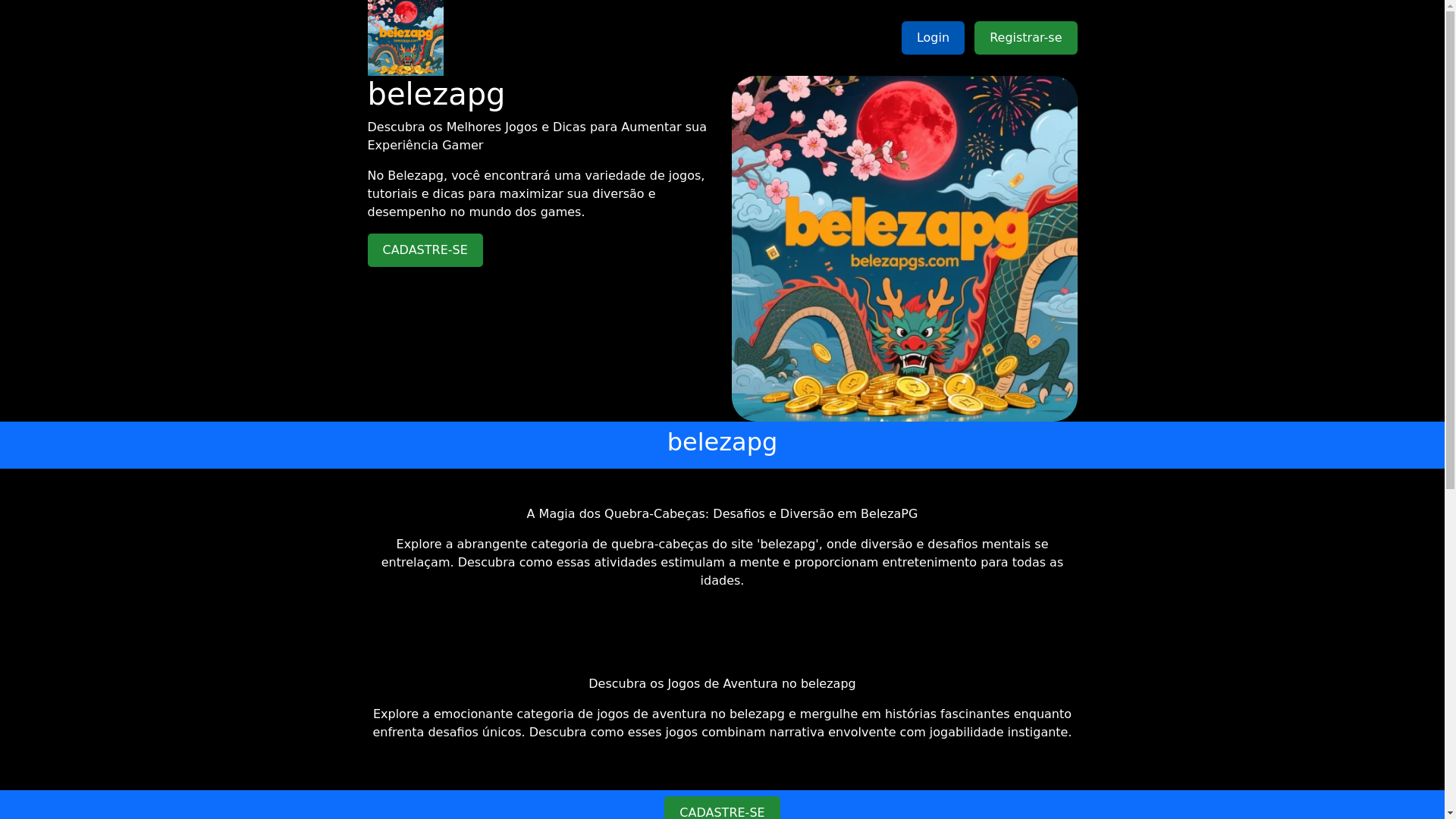 website screenshot of https://belezapgs.com/