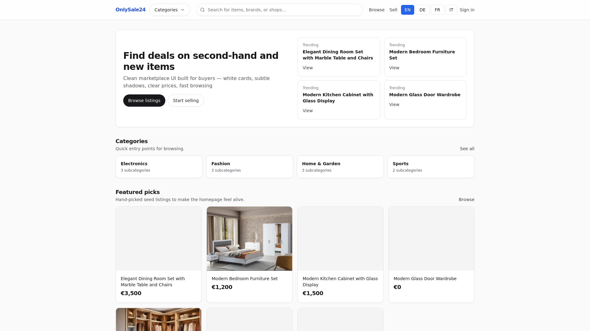website screenshot of https://onlysale24.com/