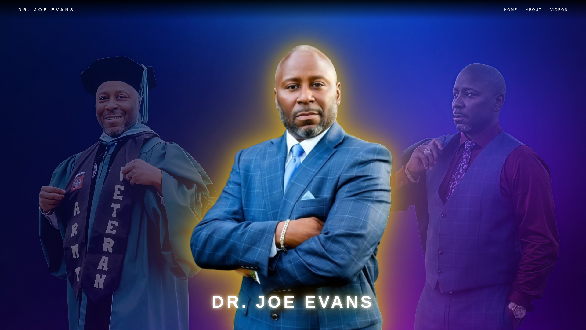 website screenshot of https://drjoeevans.com/