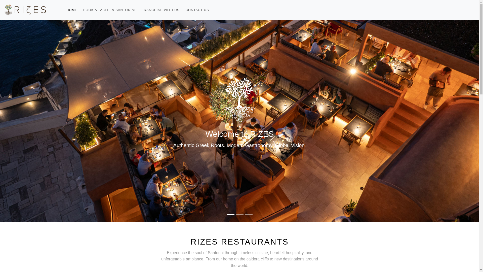 website screenshot of https://rizesrestaurants.gr/