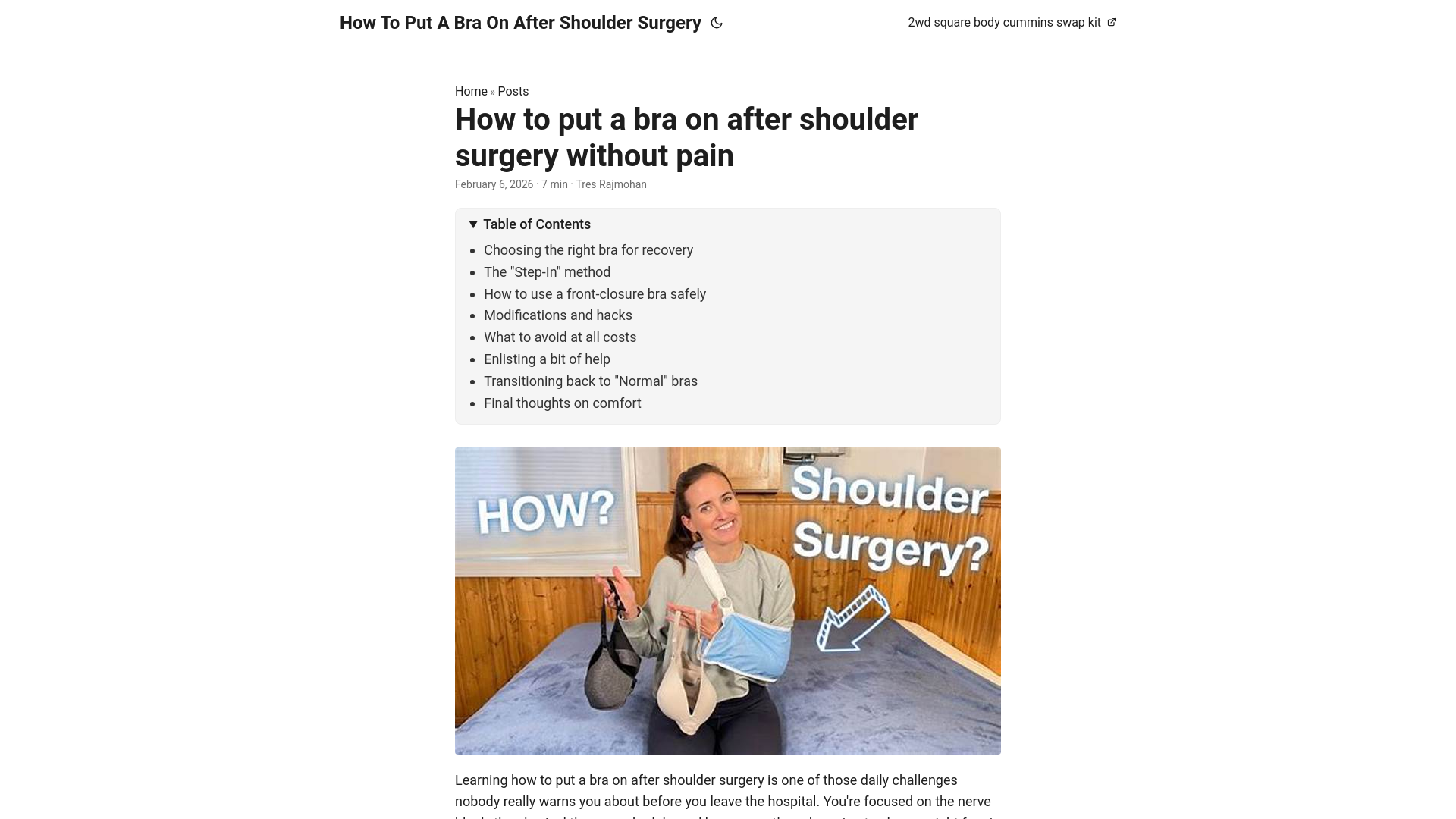 website screenshot of https://how-to-put-a-bra-on-after-shoulder-surgery.pages.dev/