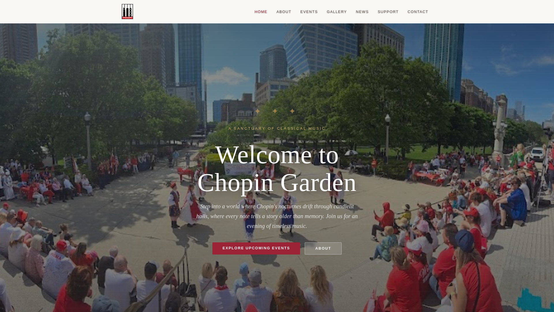 website screenshot of https://chopin.today/