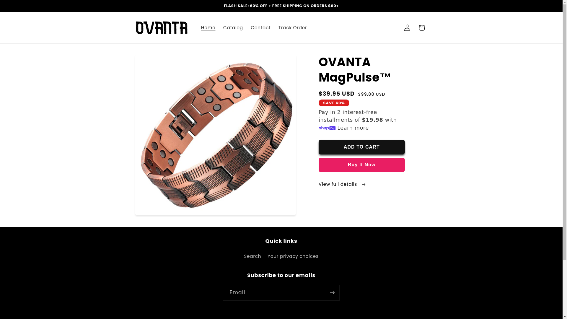 website screenshot of https://tryovanta.com/
