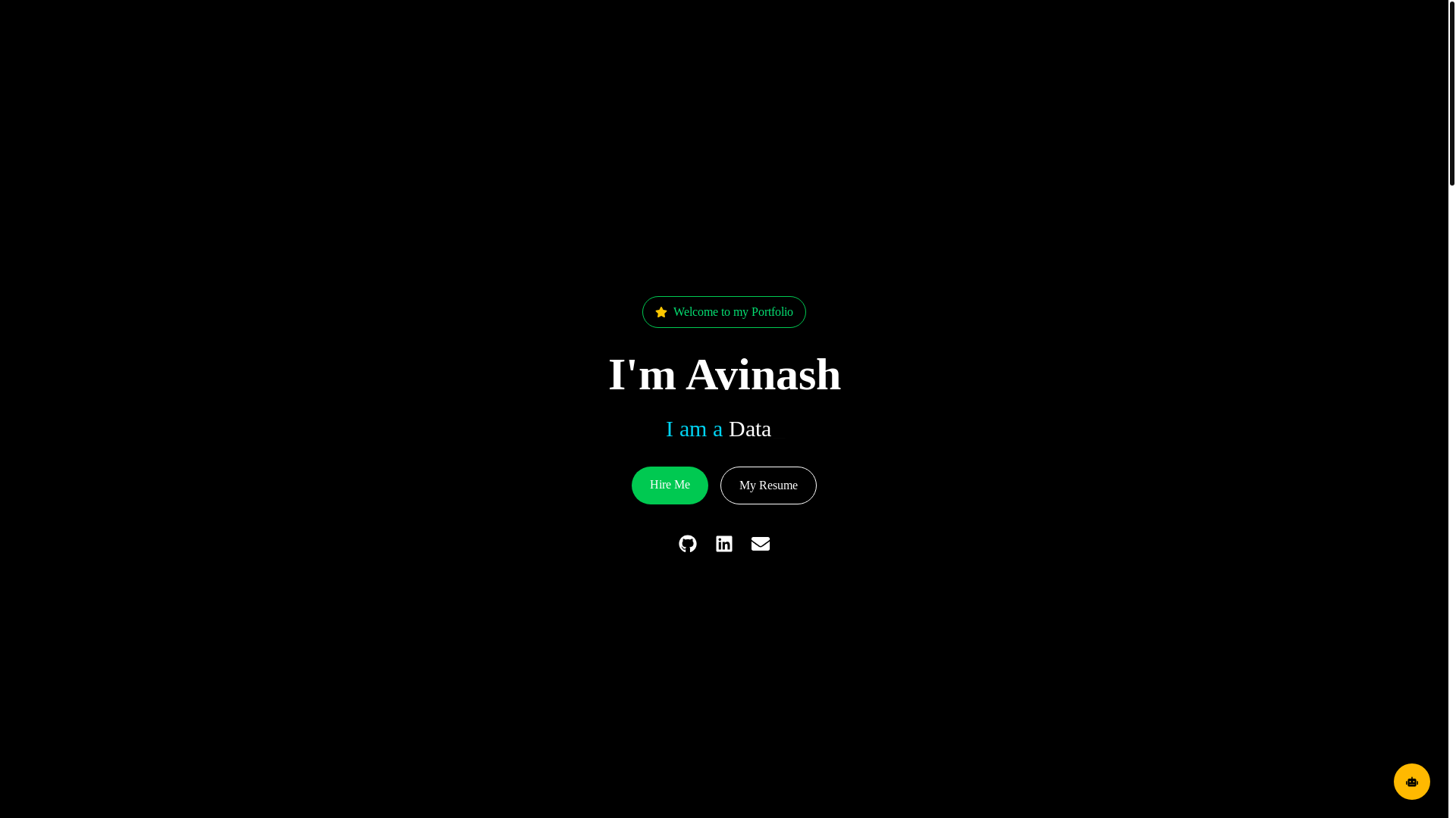 website screenshot of https://avinashpappala.pages.dev/