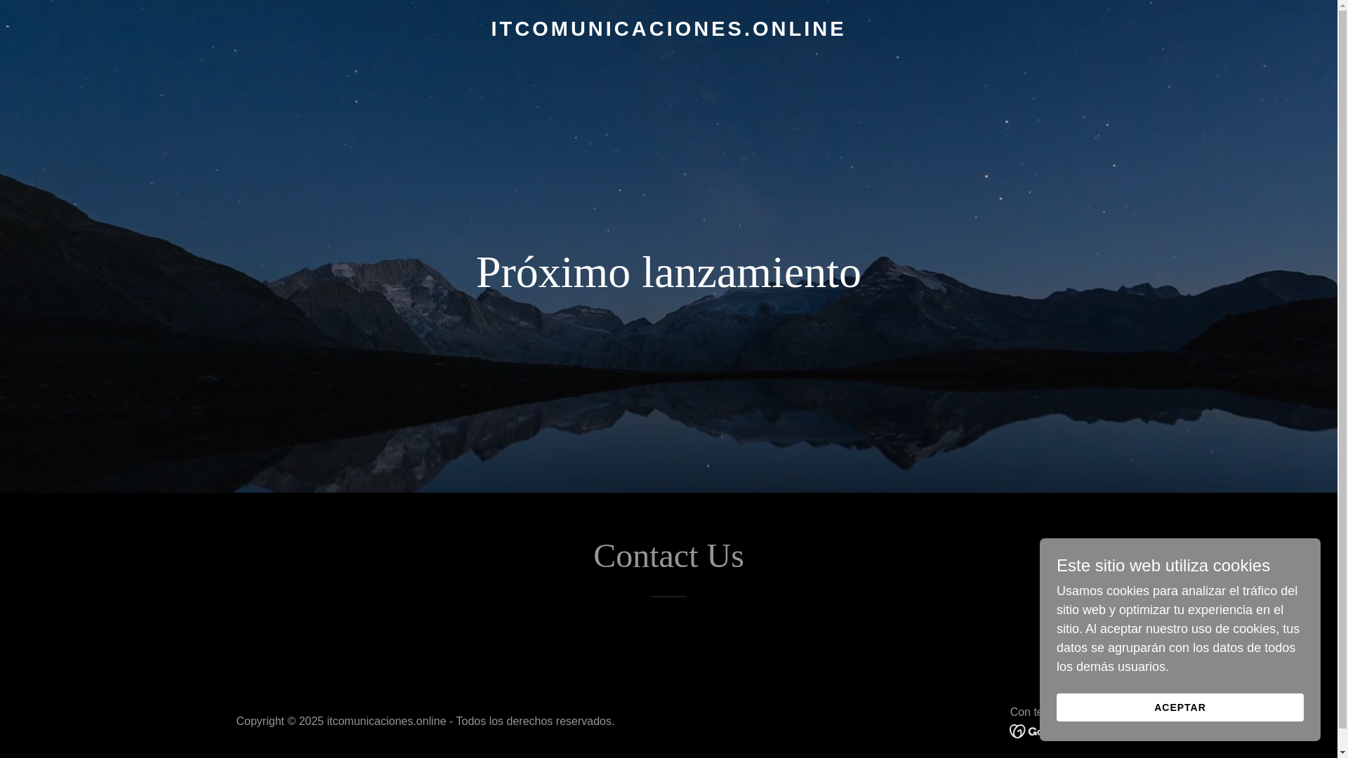 website screenshot of https://itcomunicaciones.online/