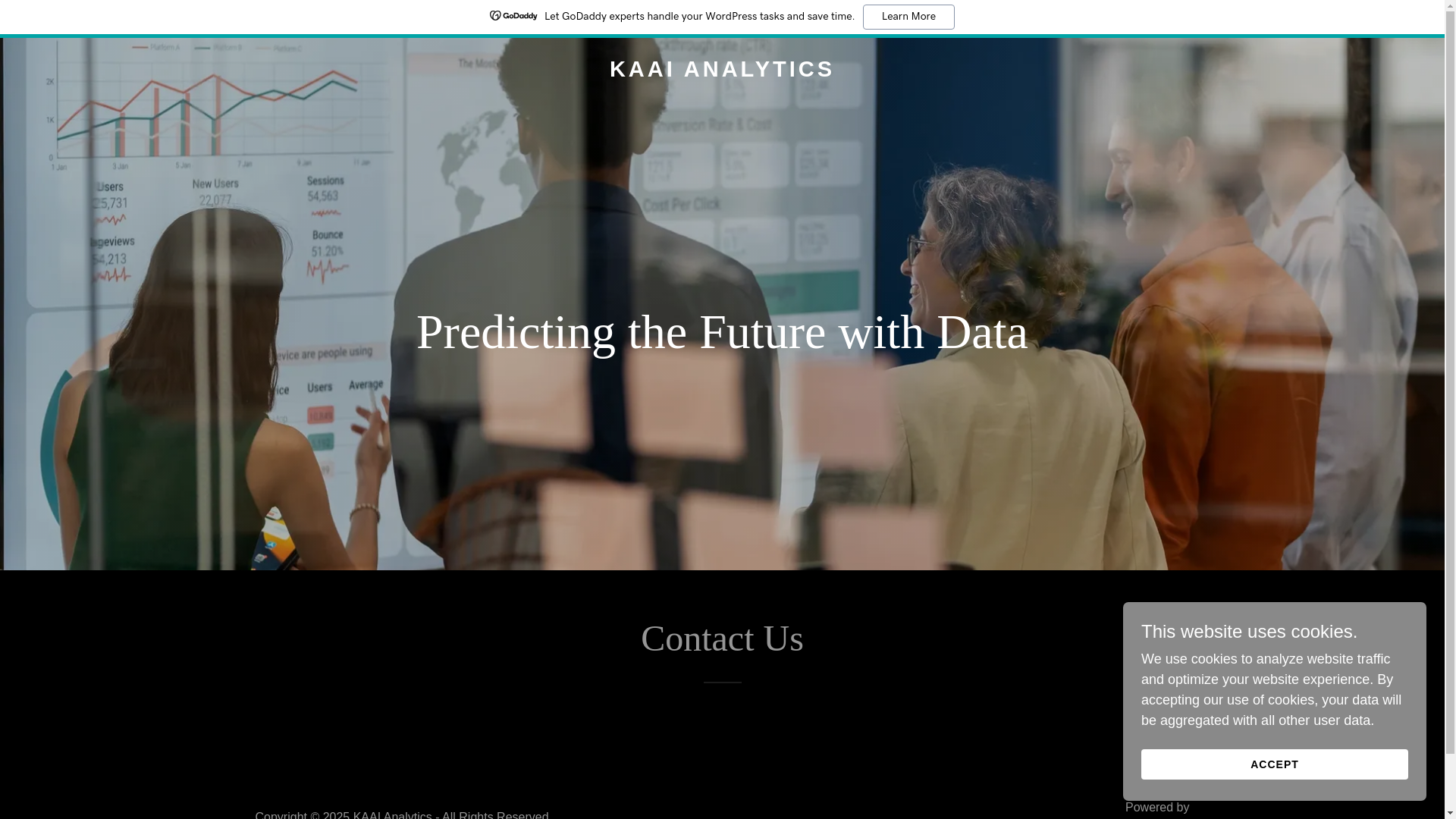 website screenshot of https://kaaianalytics.com/
