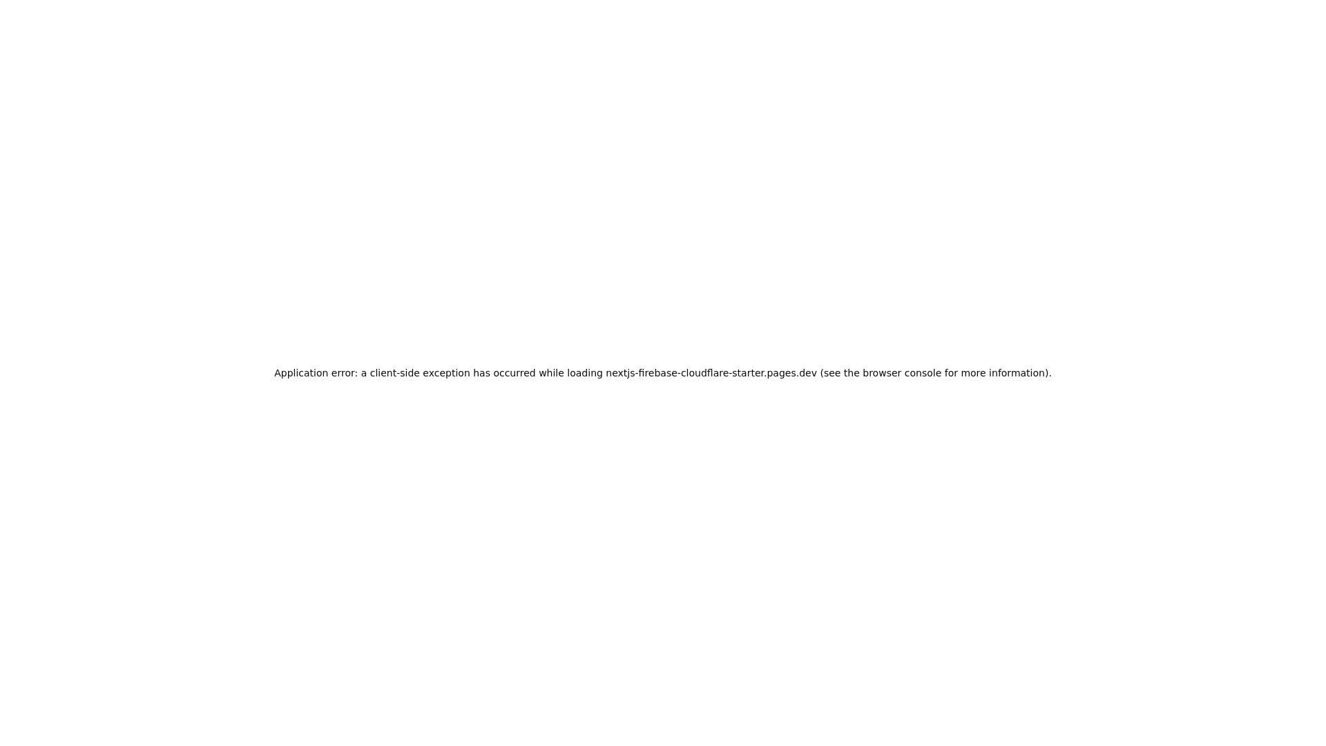 website screenshot of https://nextjs-firebase-cloudflare-starter.pages.dev/