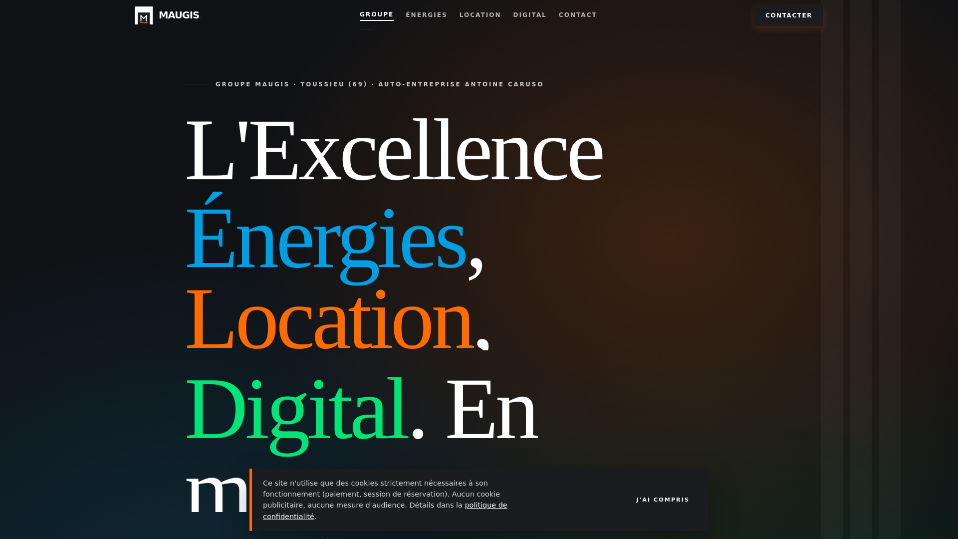 website screenshot of https://groupe-maugis.com/