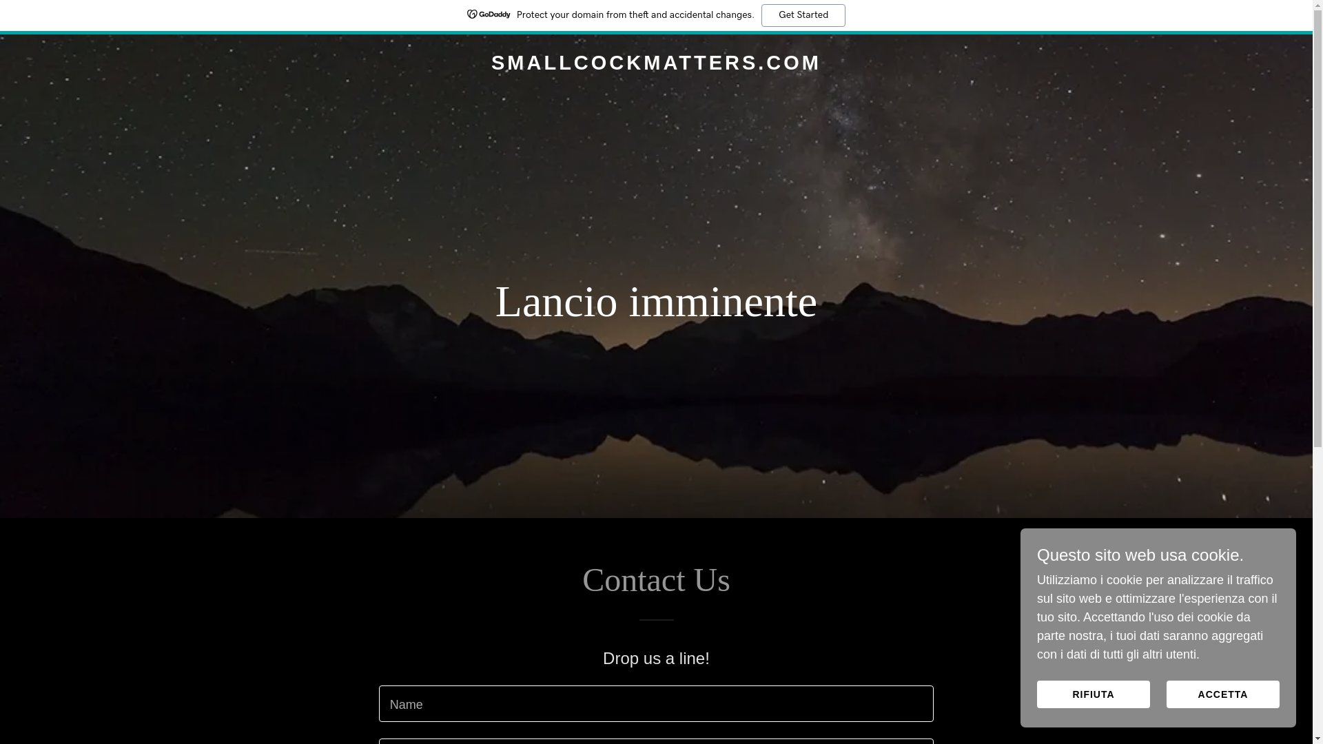 website screenshot of https://smallcockmatters.com/