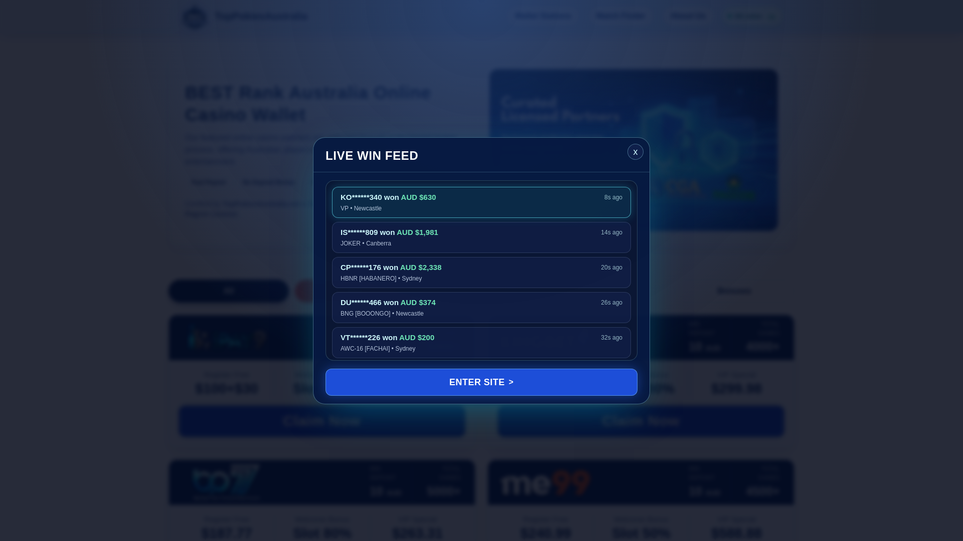 website screenshot of https://toppokiesaustralia.net/