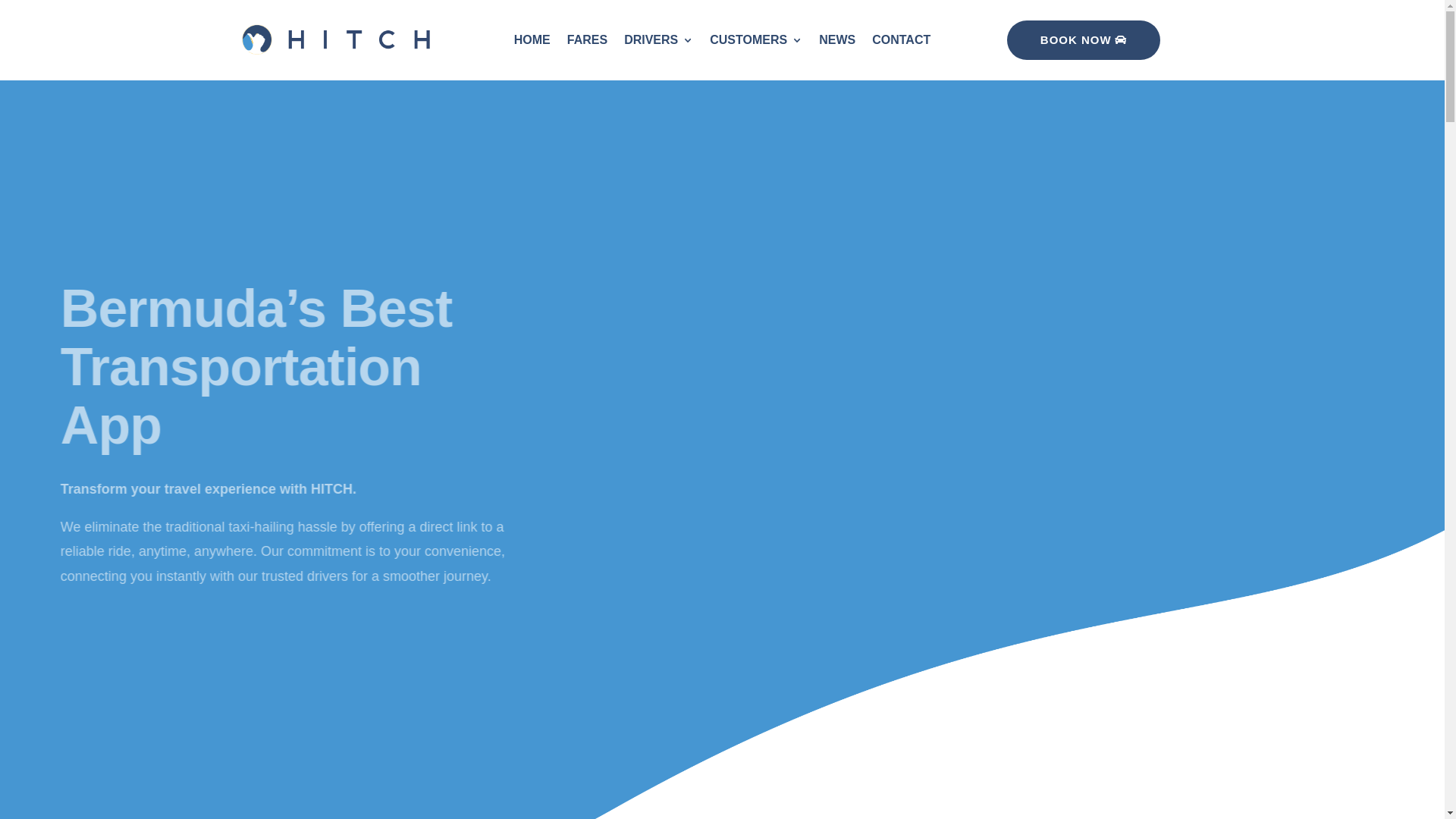 website screenshot of https://www.hitch.bm/