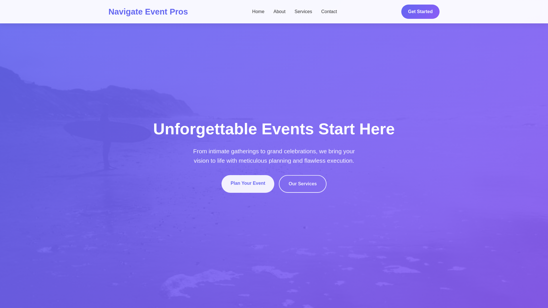 website screenshot of https://navigateeventpros.shop/