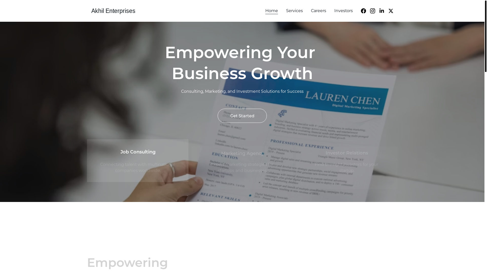 website screenshot of https://akhilenterprises.store/