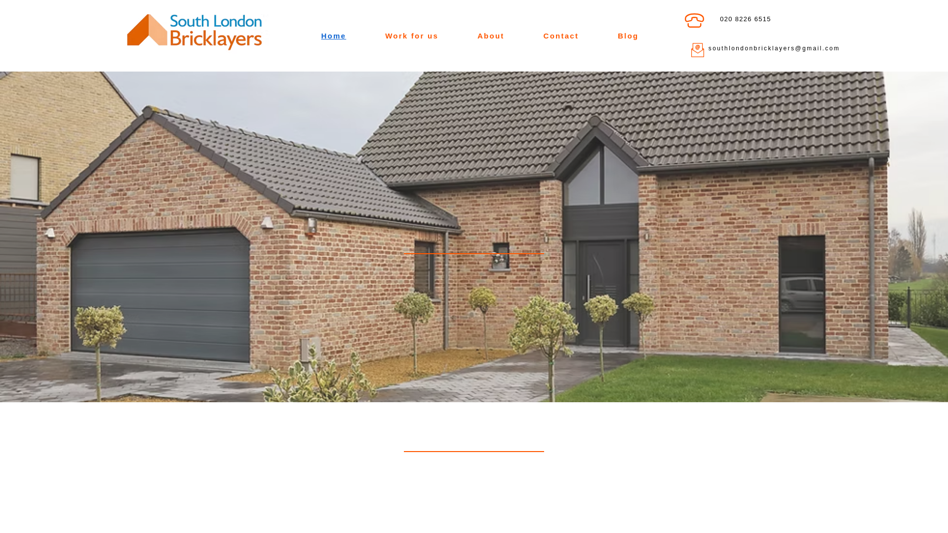 website screenshot of https://southlondonbricklayers.co.uk/