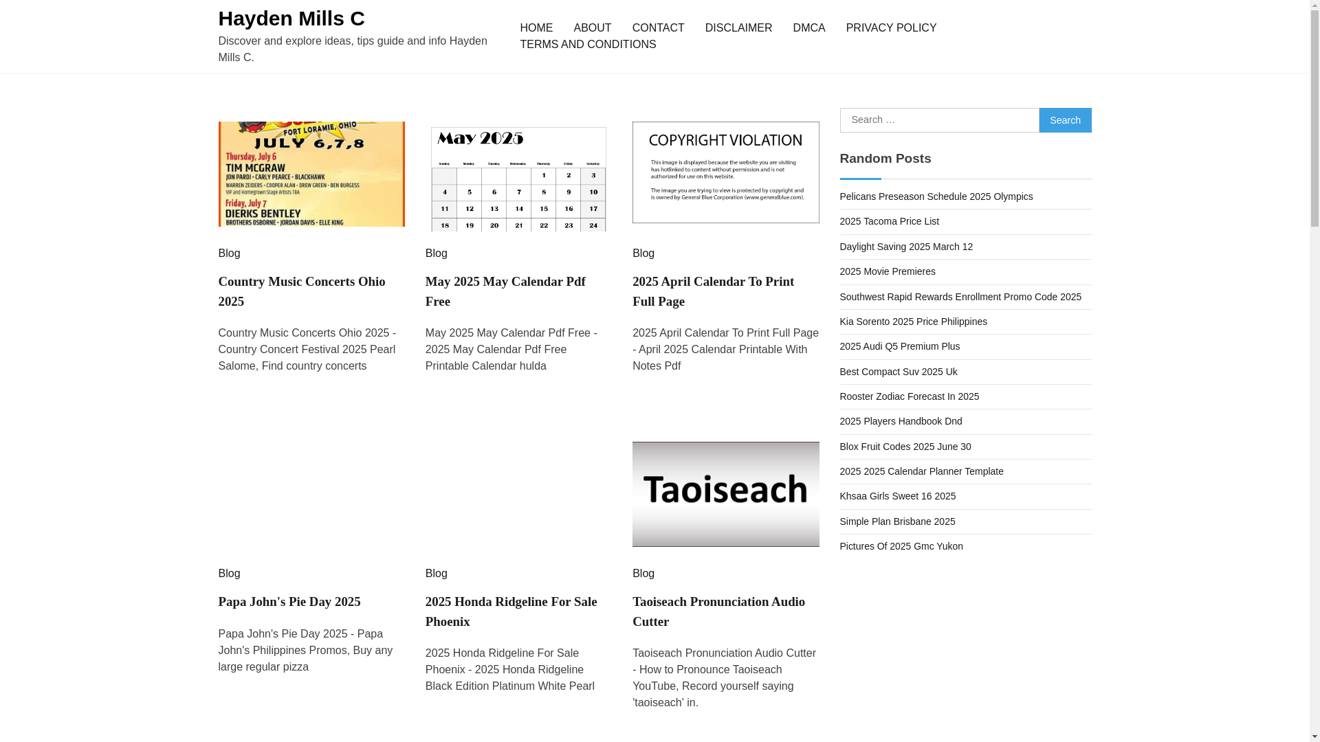 website screenshot of https://haydenmillsc.pages.dev/