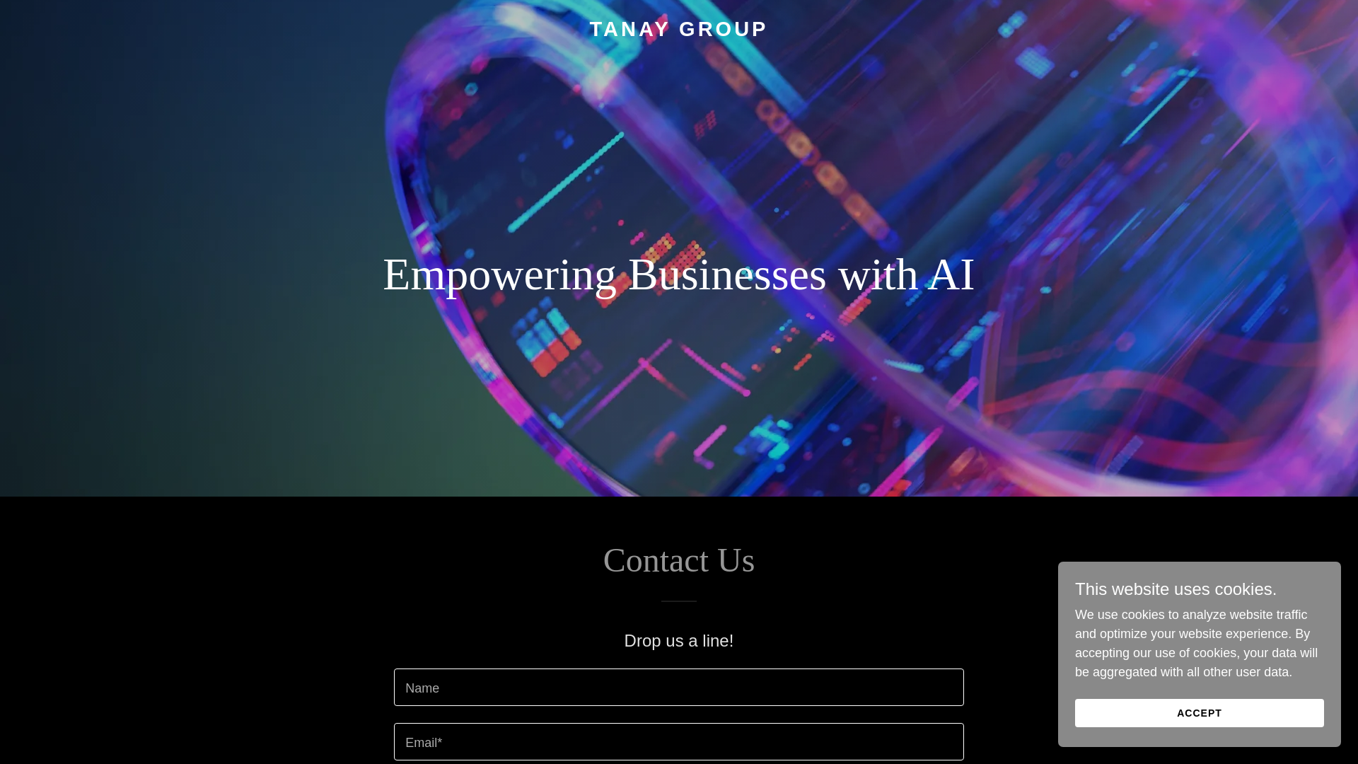 website screenshot of https://tanay.world/