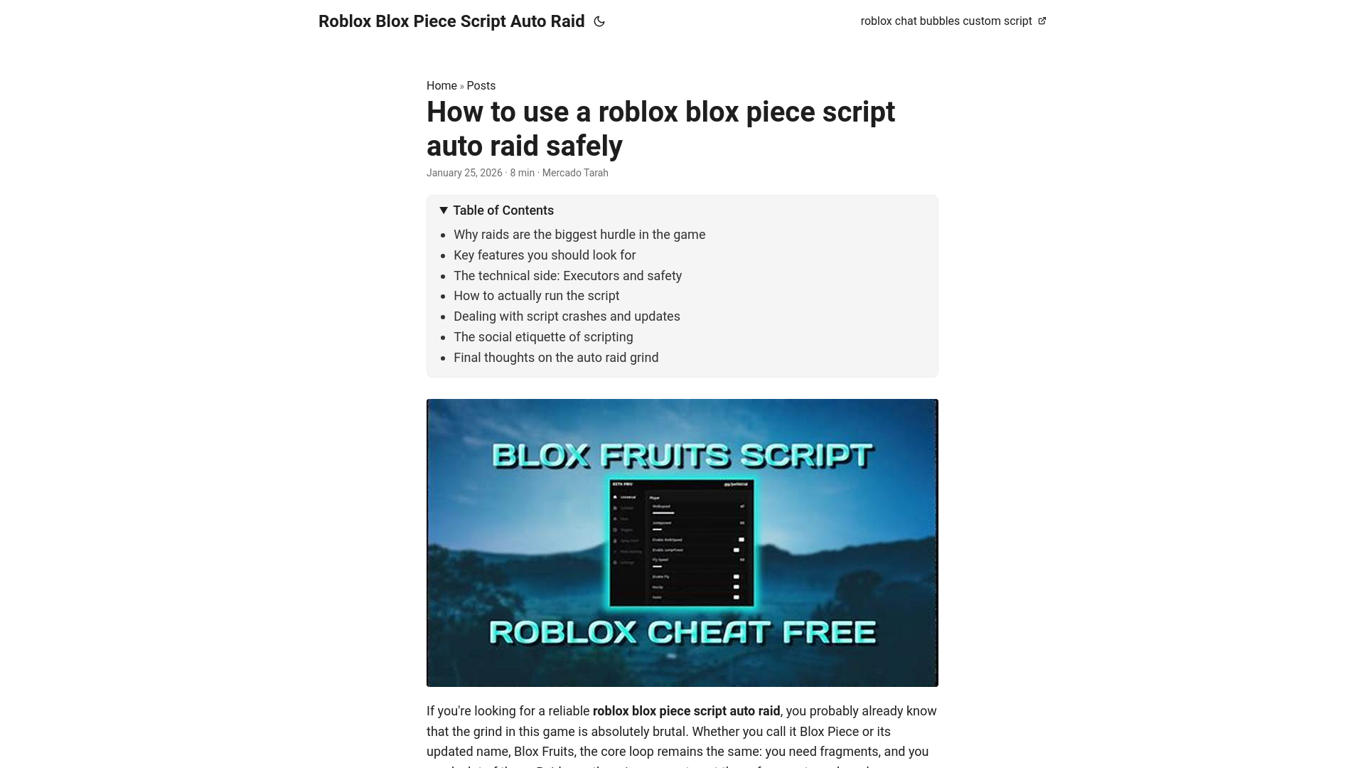 website screenshot of https://roblox-blox-piece-script-auto-raid.pages.dev/