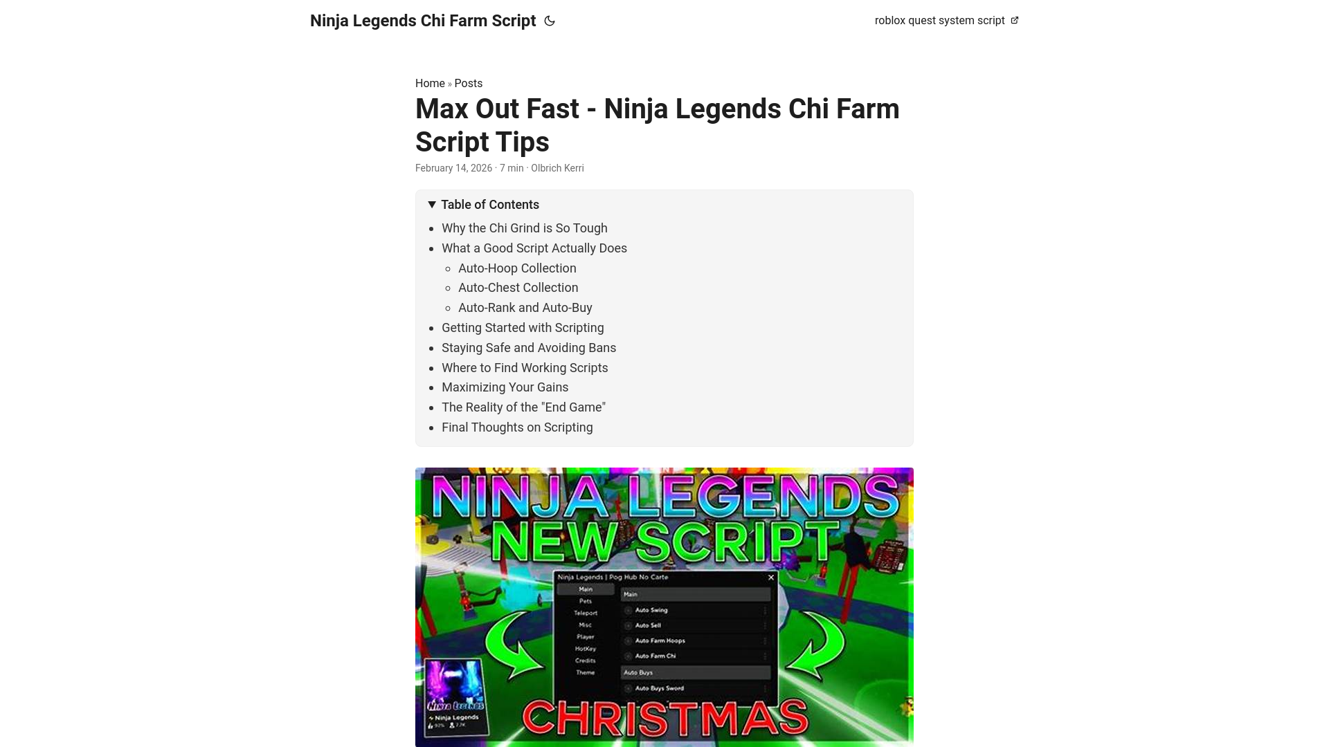 website screenshot of https://ninja-legends-chi-farm-script.pages.dev/