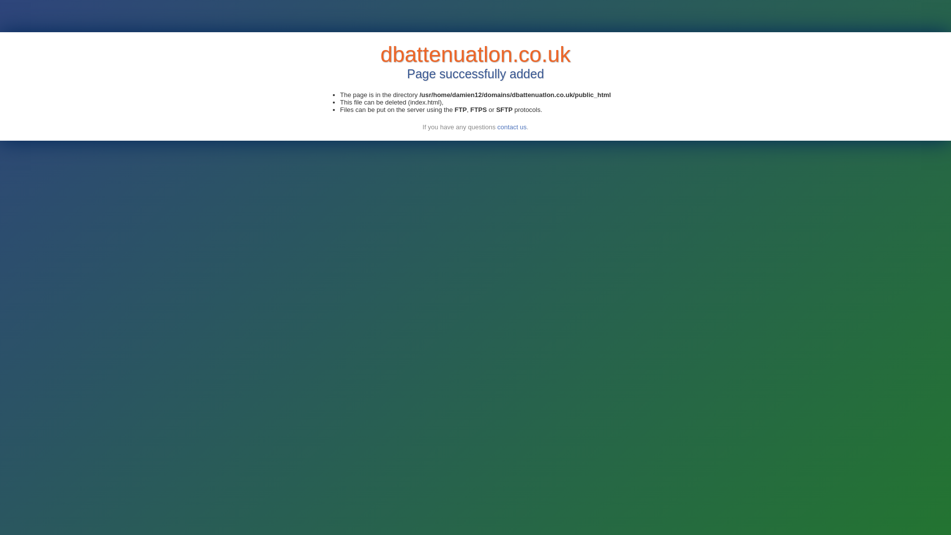 website screenshot of https://dbattenuatlon.co.uk/