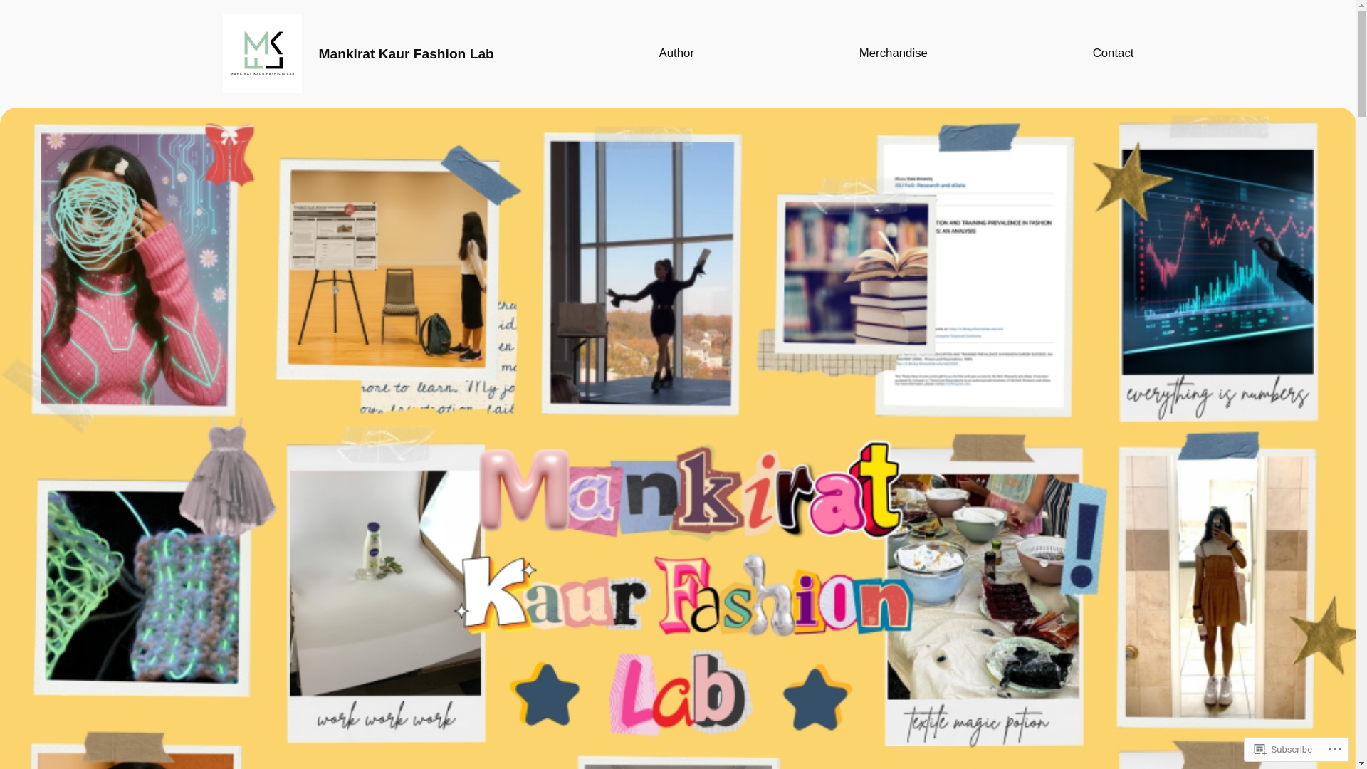 website screenshot of https://mankiratkaurfashionlab.com/