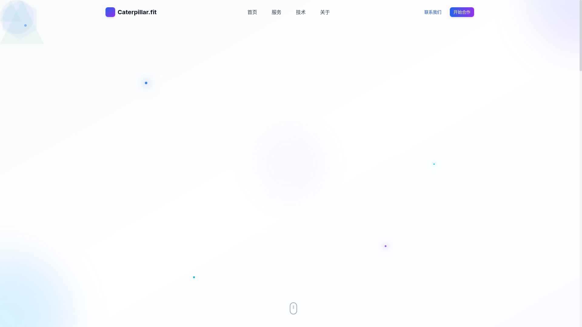 website screenshot of https://caterpillar.fit/