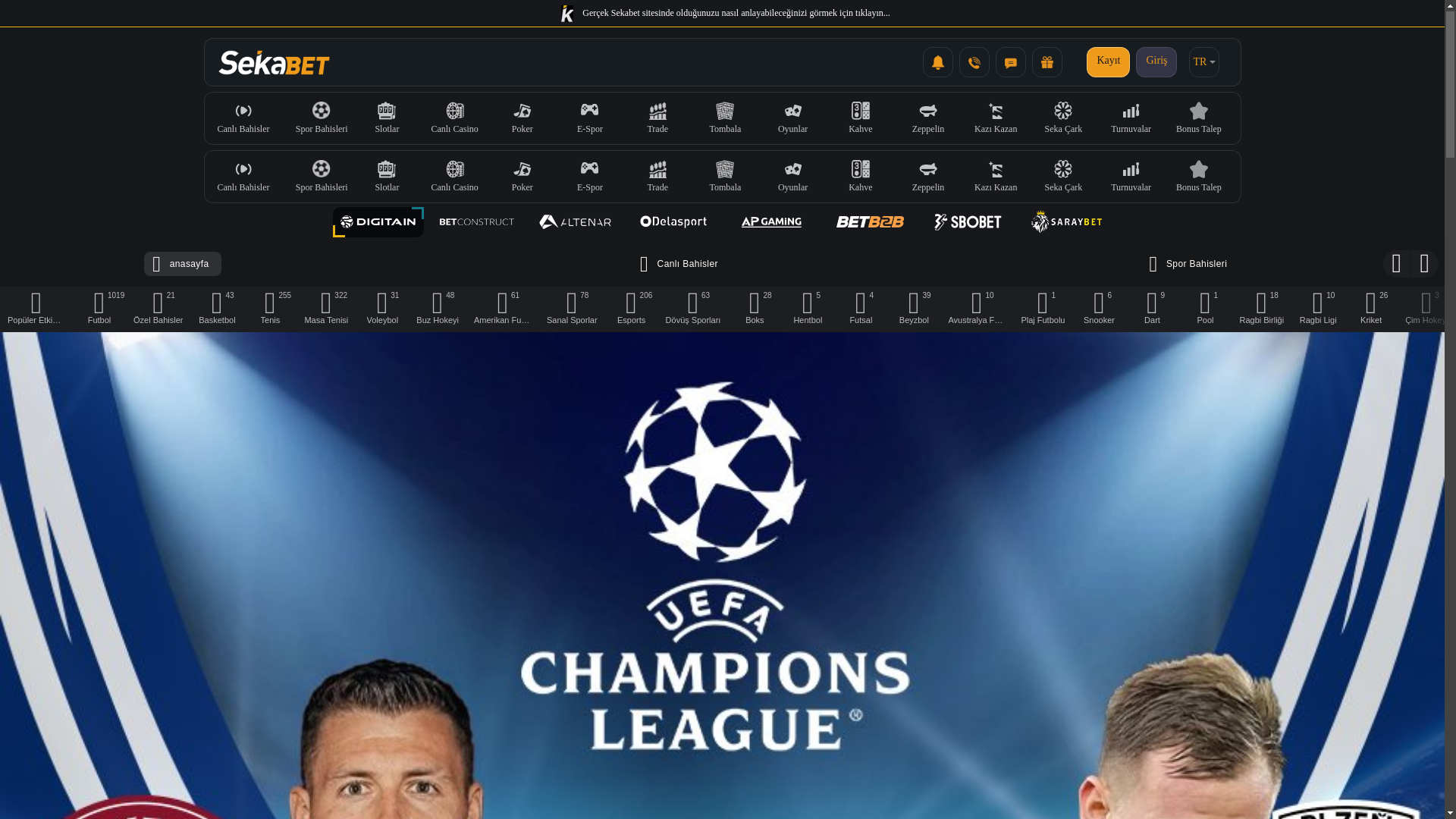 website screenshot of https://3447sekabet.com/