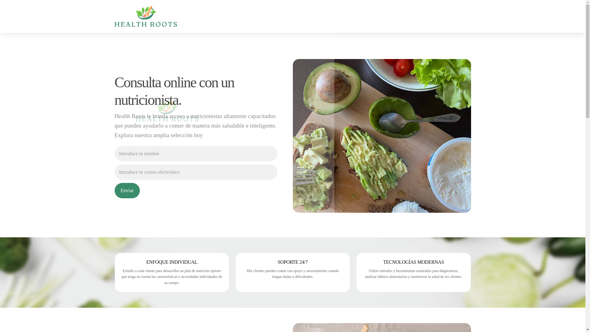 website screenshot of https://healthrootsl.info/