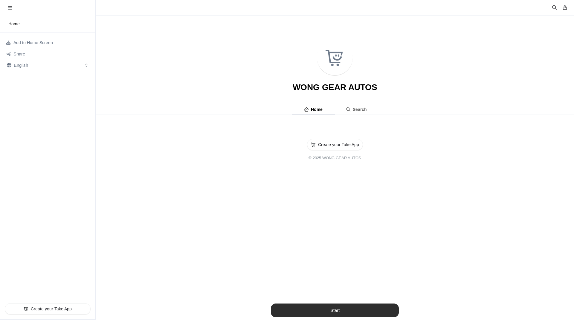 website screenshot of https://wongfearautos.link/