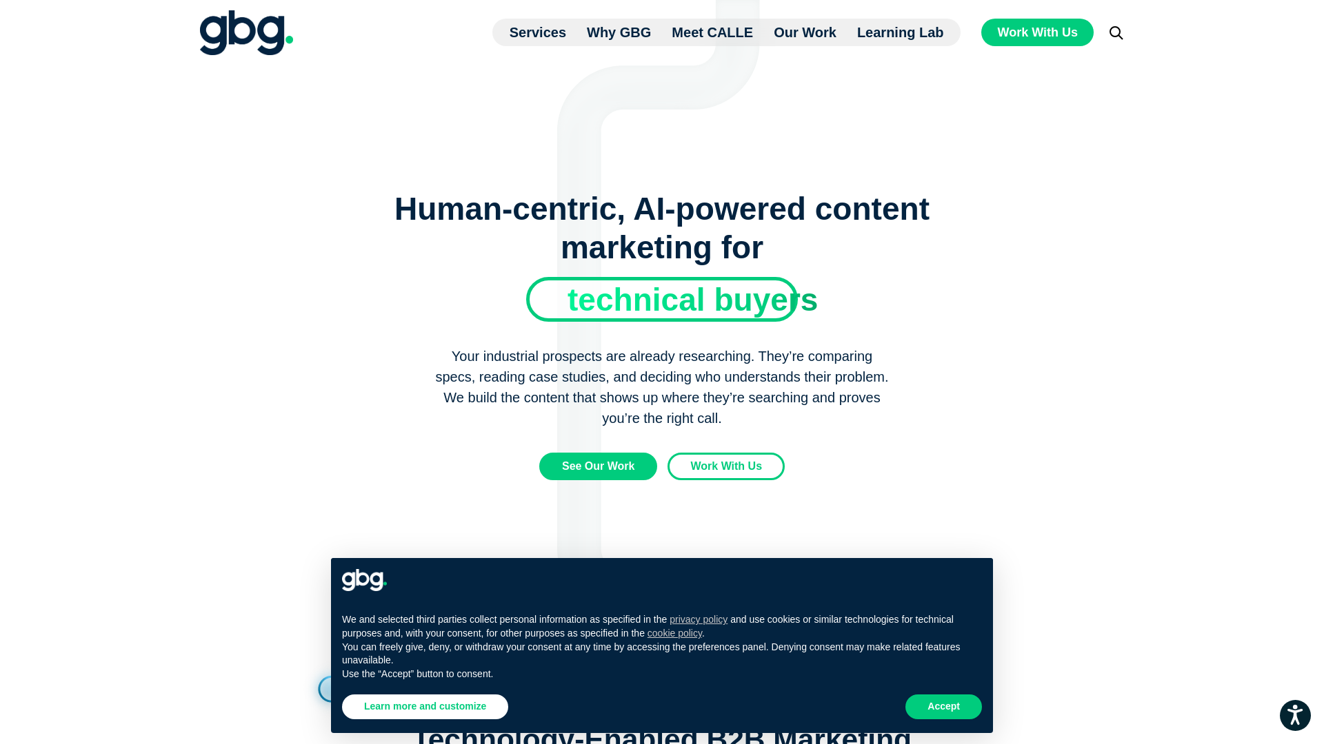 website screenshot of https://gbgmarketingweb.com