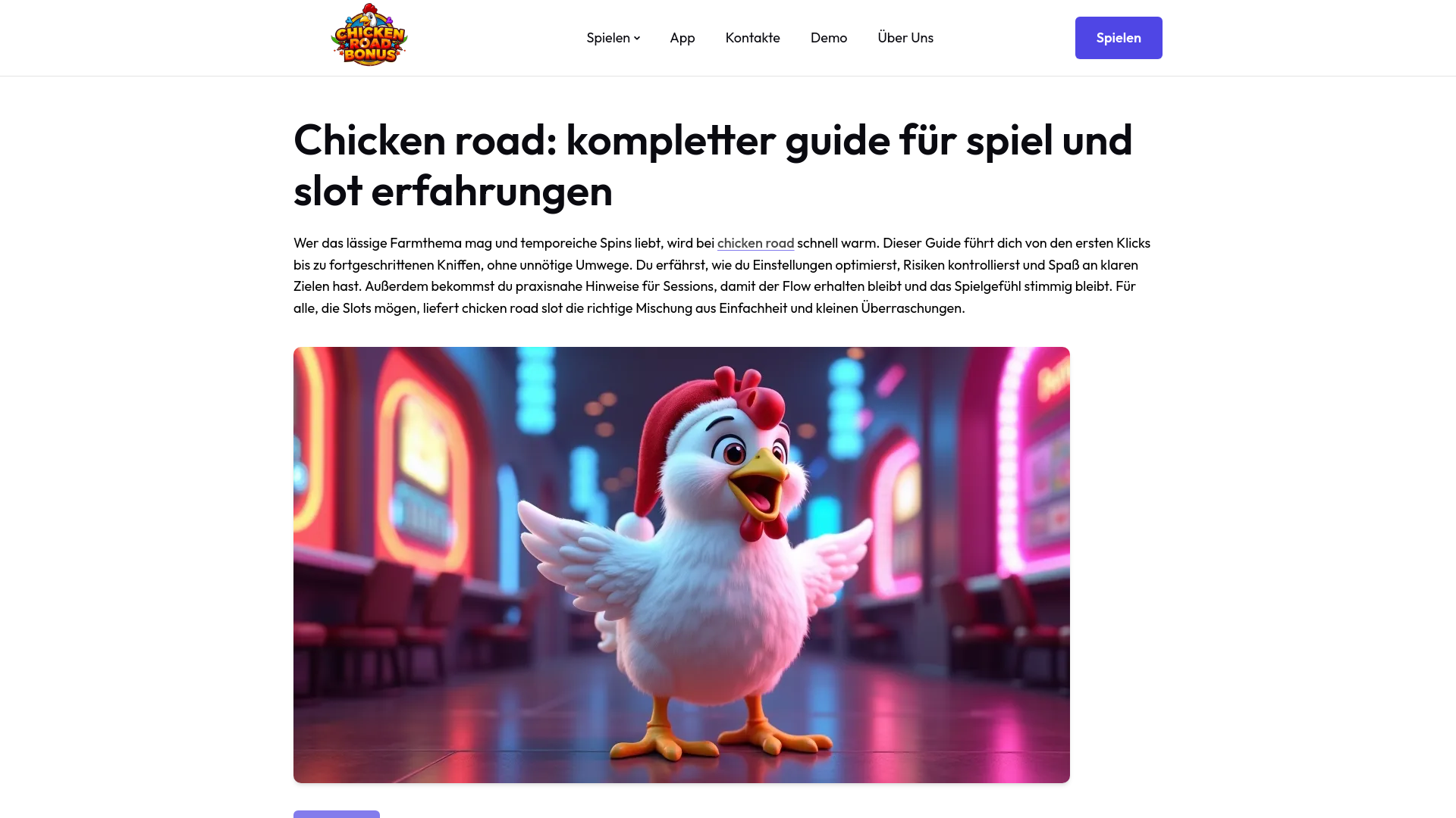 website screenshot of https://chickenroad-demo-com-de.pages.dev/