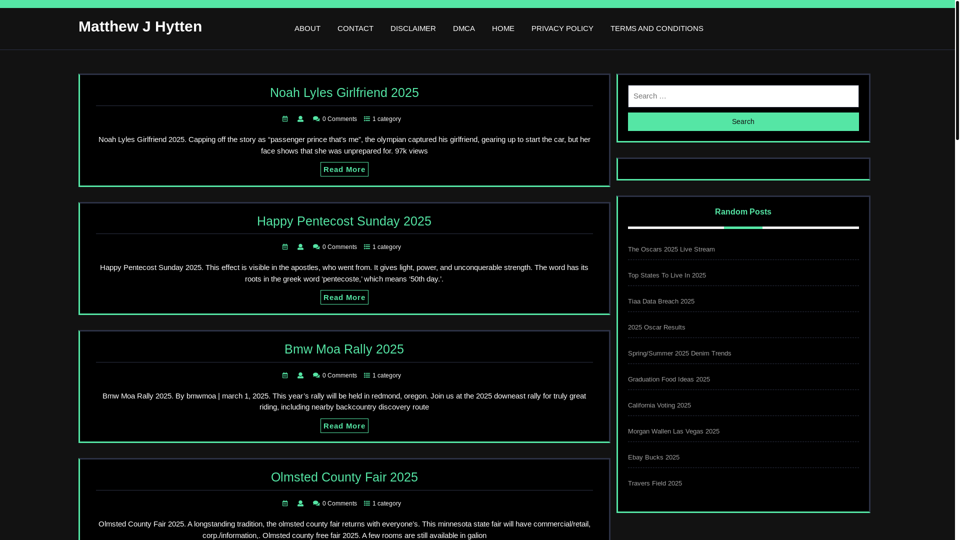 website screenshot of https://matthewjhytten.pages.dev/