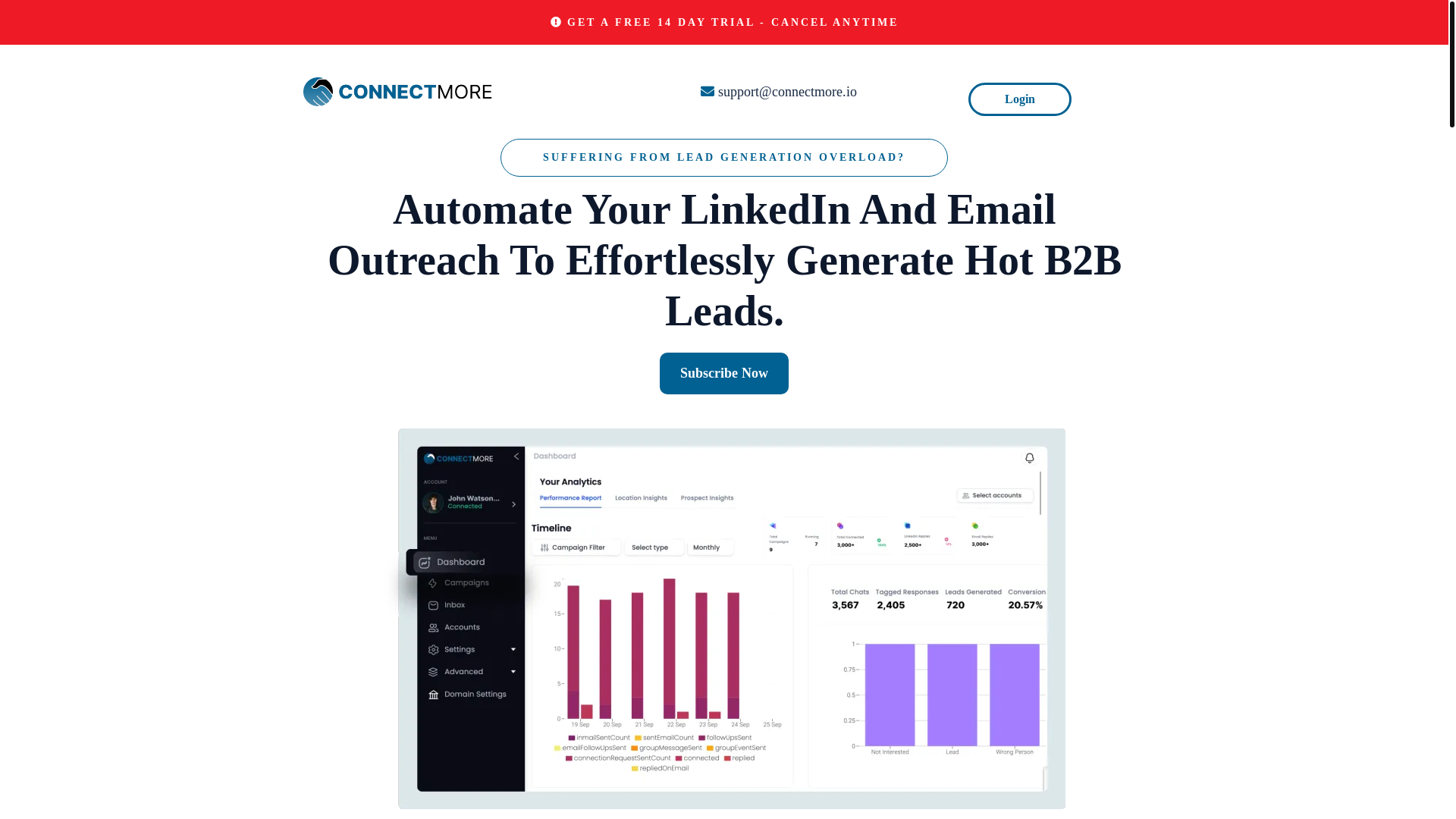 website screenshot of https://connectmorebuild.org/