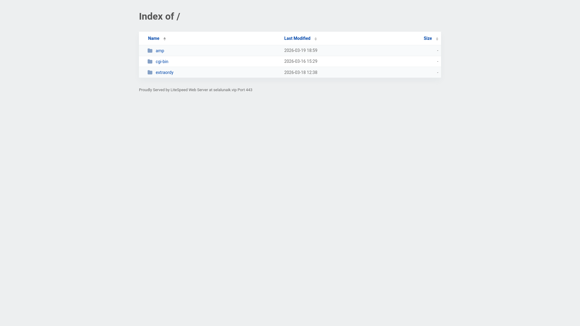 website screenshot of https://selalunaik.vip/