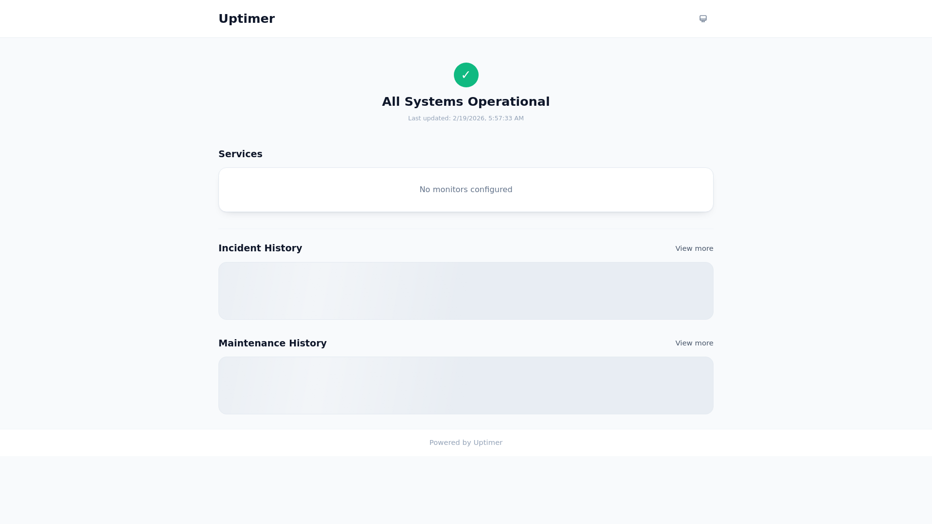 website screenshot of https://uptimer-5w1.pages.dev/