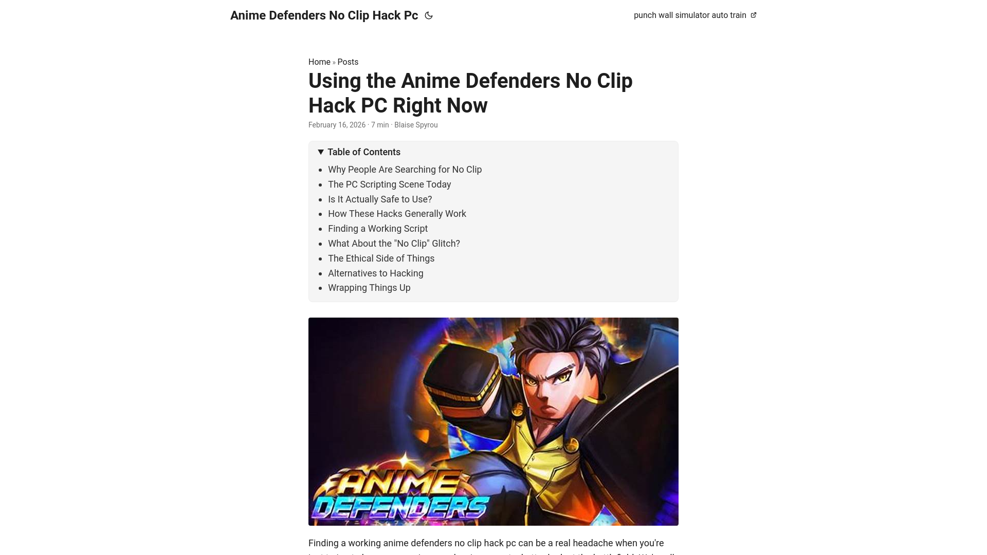 website screenshot of https://anime-defenders-no-clip-hack-pc.pages.dev/