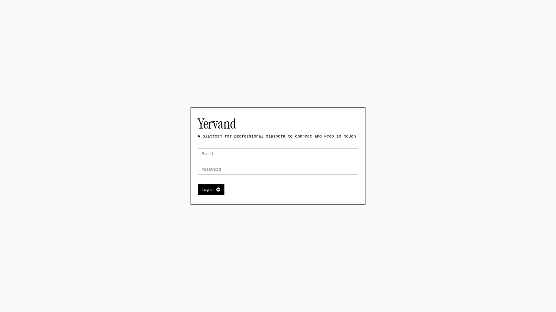 website screenshot of https://yervand.org/
