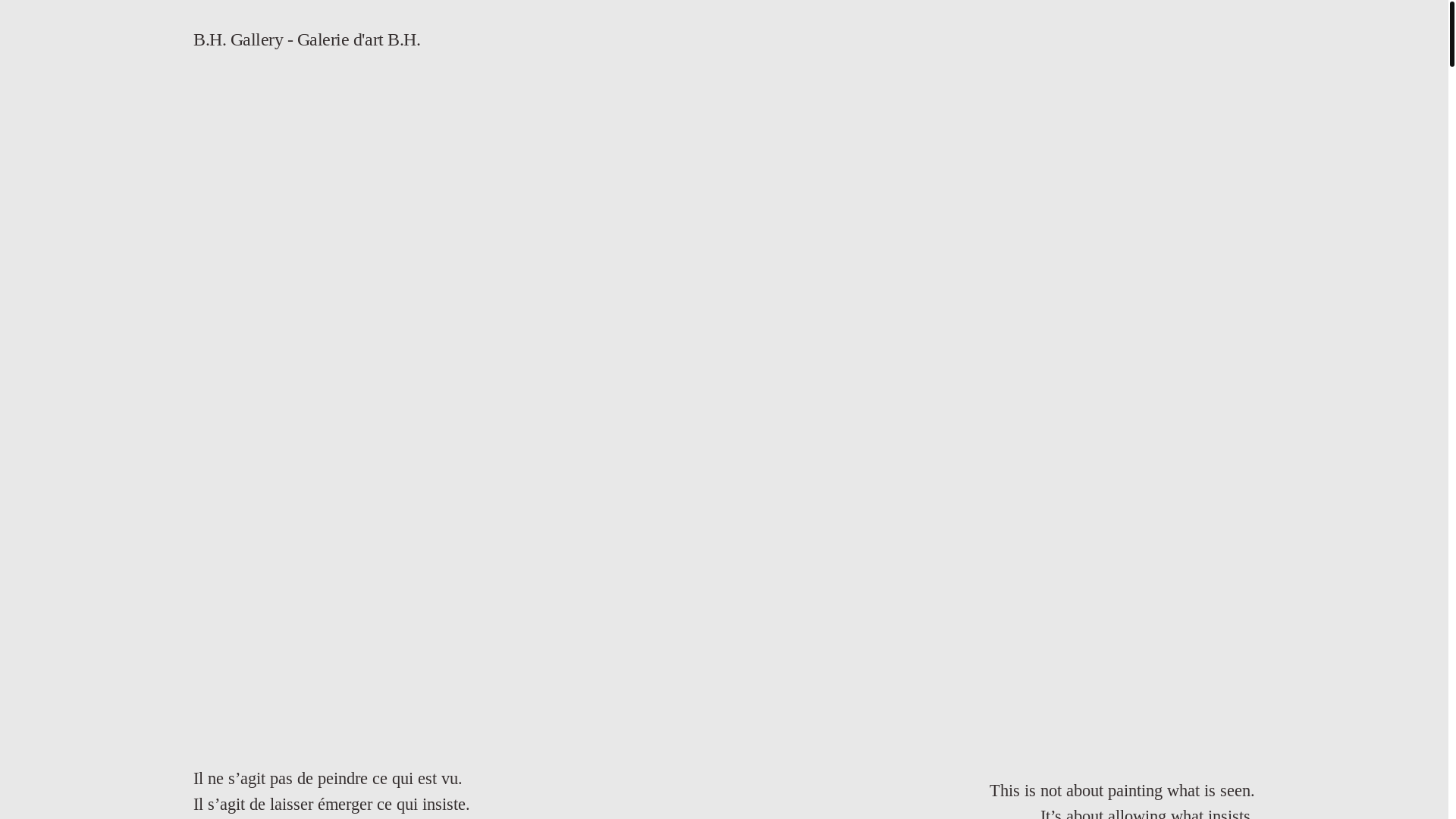 website screenshot of https://bhgallery.org/