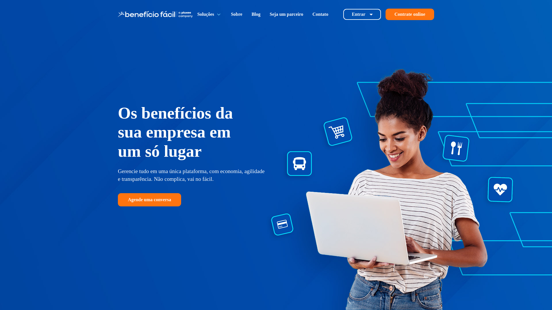 website screenshot of https://beneficiofacil.com.br