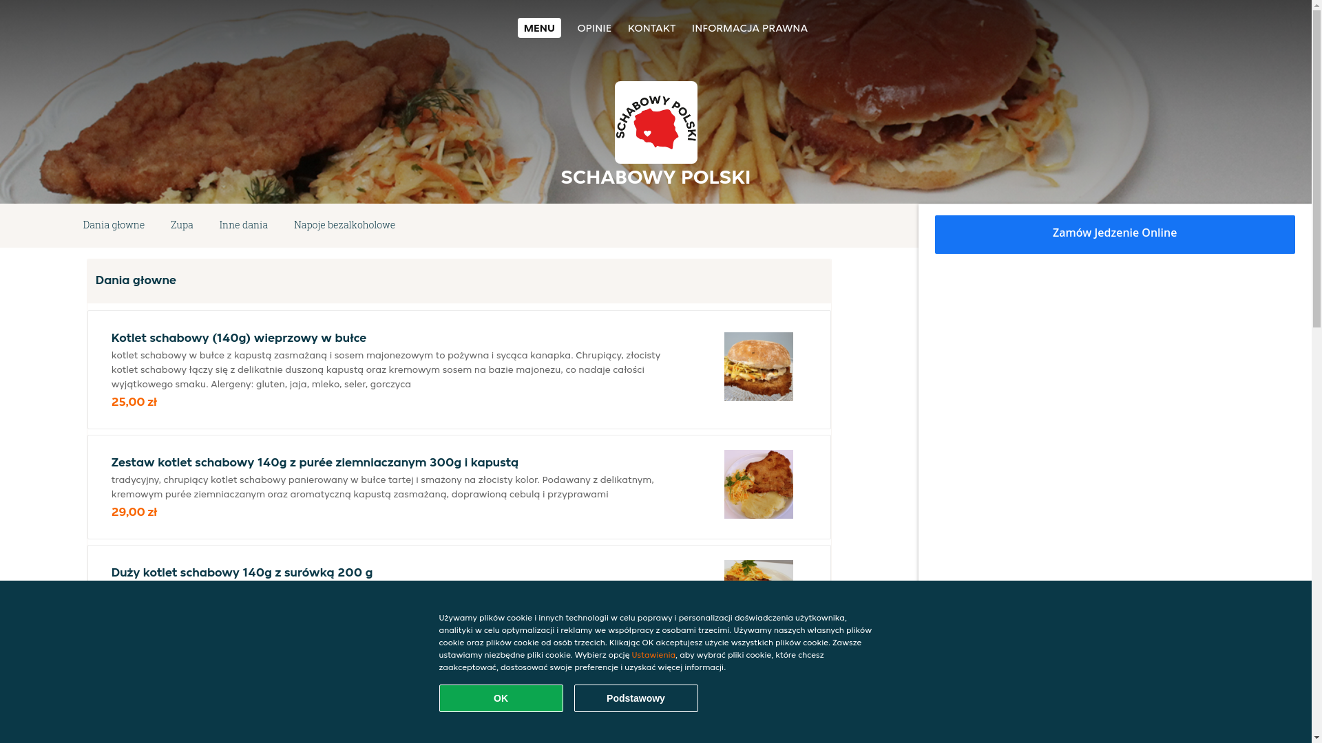 website screenshot of https://schabowy-polski-wroclaw.pl/