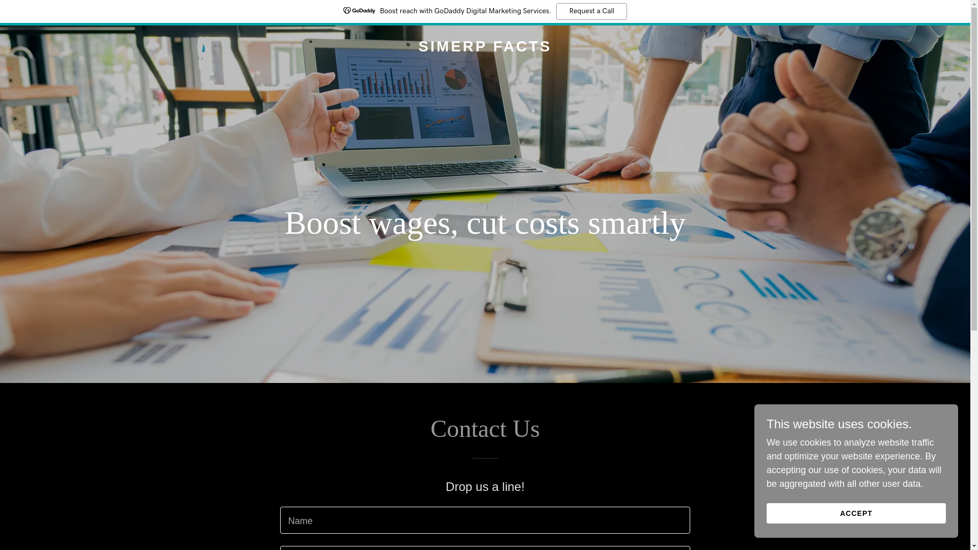 website screenshot of https://simerpfacts.com/