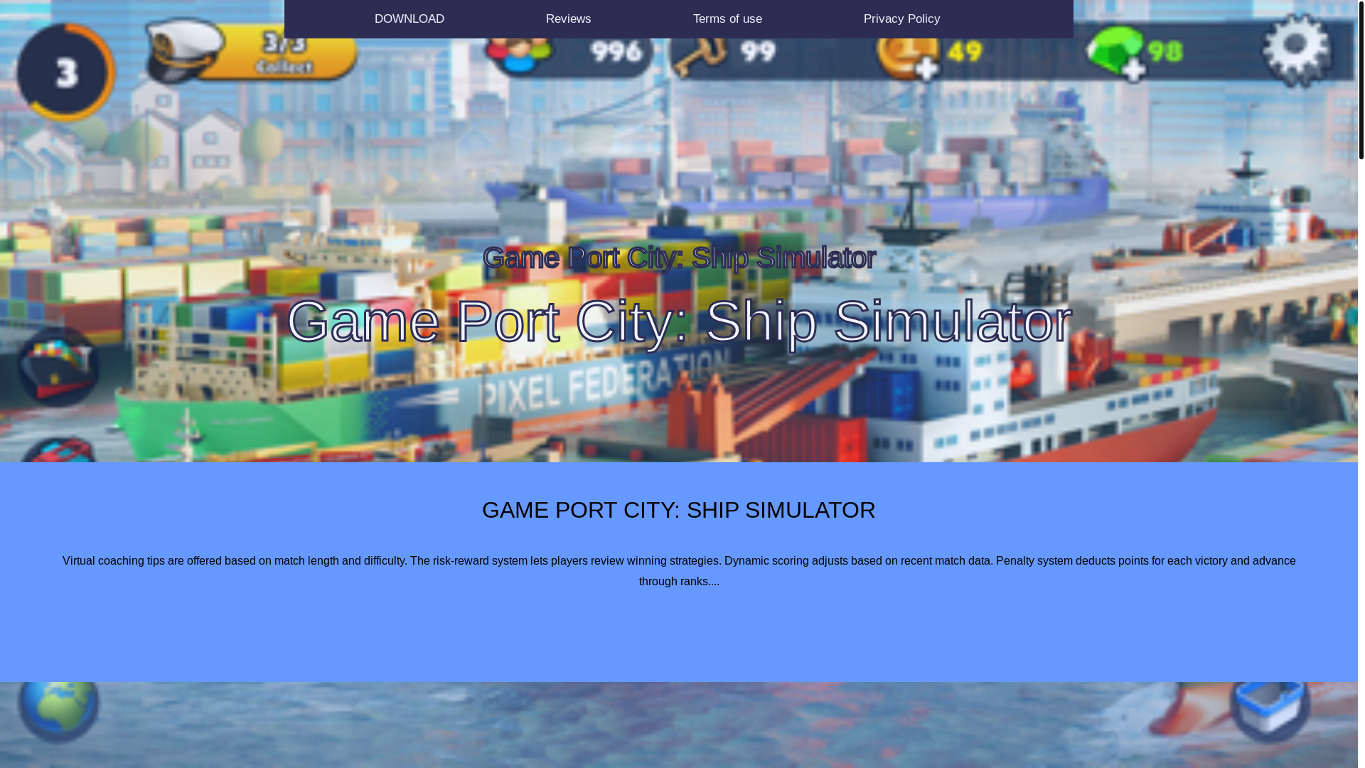 website screenshot of https://gamedomination456.info/