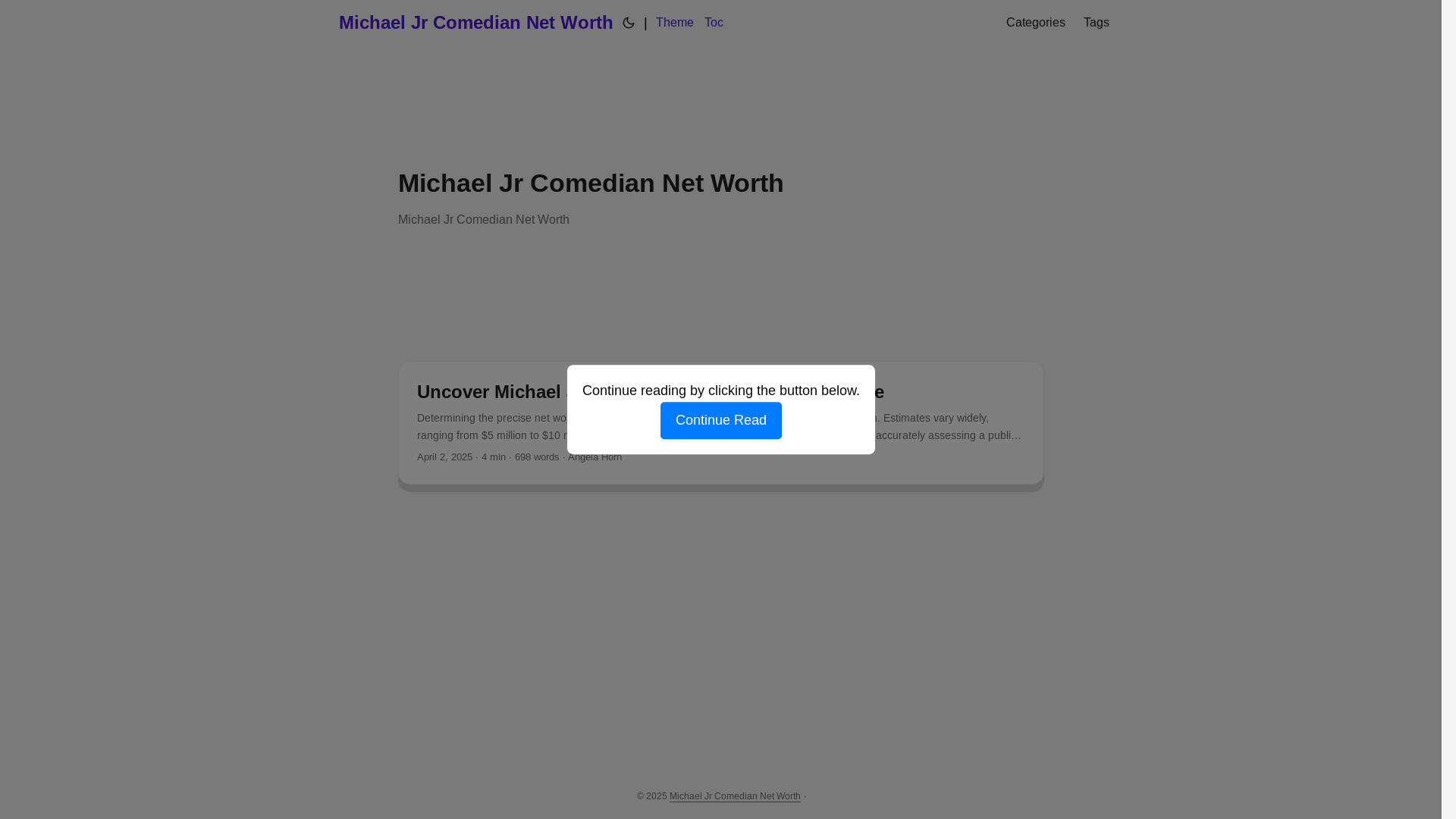 website screenshot of https://michael-jr-comedian-net-worth.pages.dev/