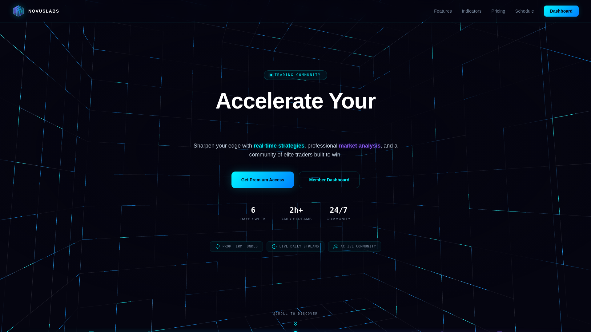 website screenshot of https://novus-labs.pages.dev/