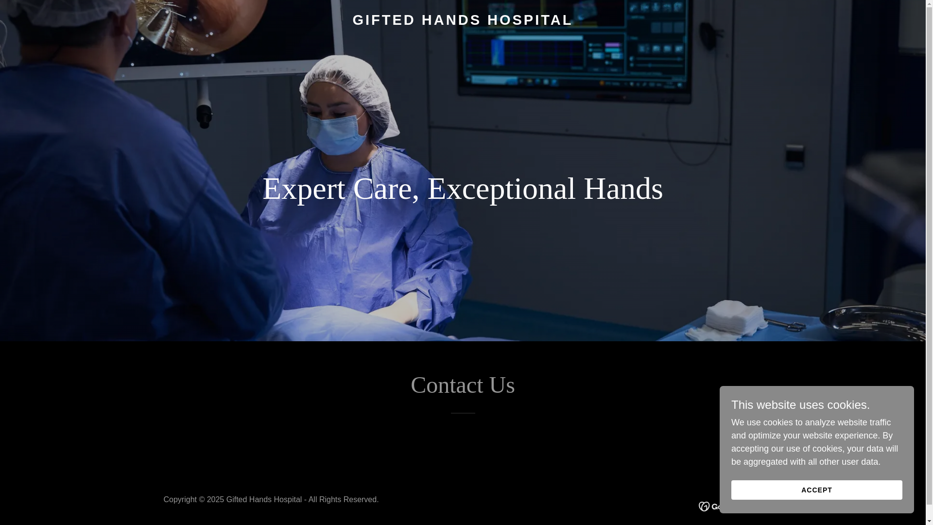website screenshot of https://giftedhandshospital.com/